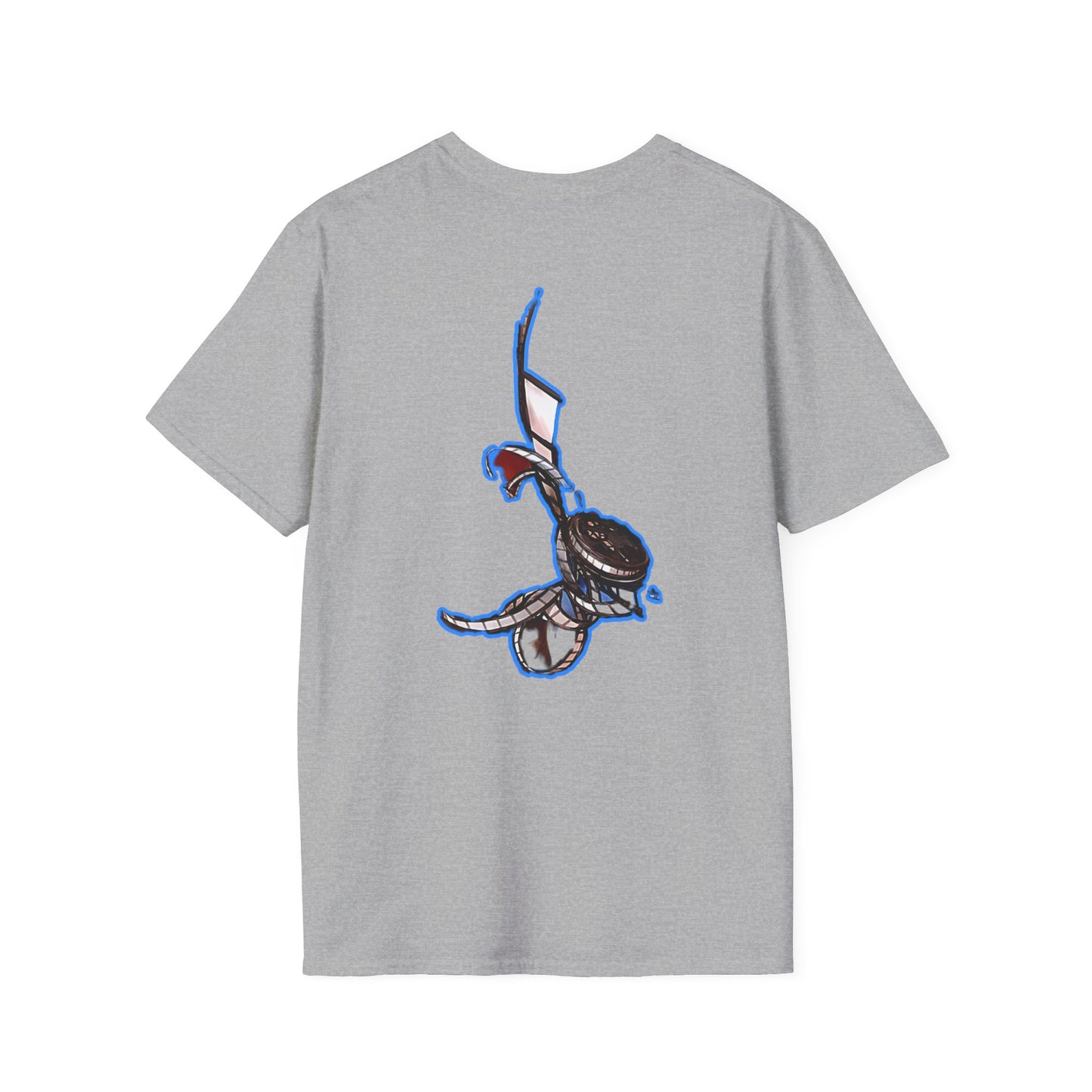Cute Anime Graphic erased T-Shirt, Unisex Softstyle Tee for Fans, Cozy Everyday Wear, Perfect Gift for Teens, Anime Merchandise