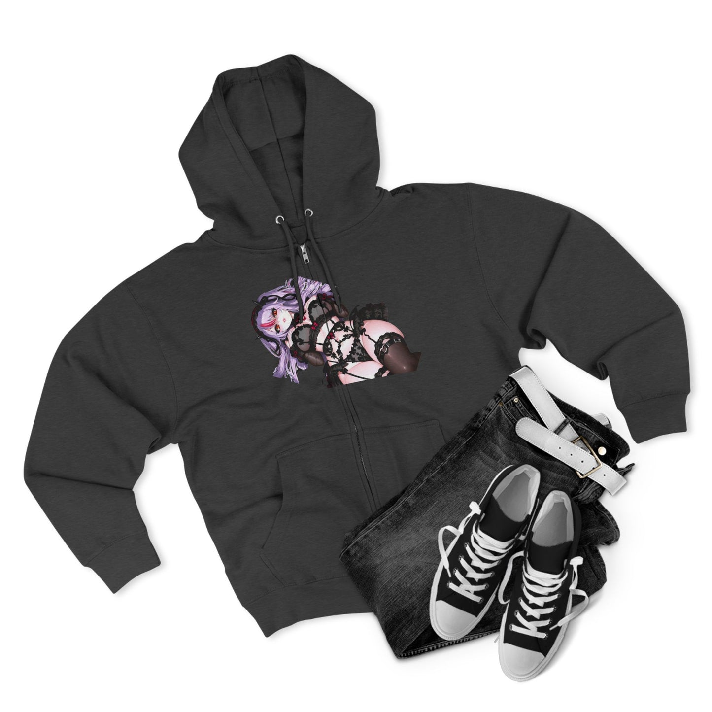 Anime-Inspired Unisex Zip Hoodie - Perfect for Fans, Anime Lovers, Cosplay, or Casual Wear, Gifts for Birthdays and Conventions