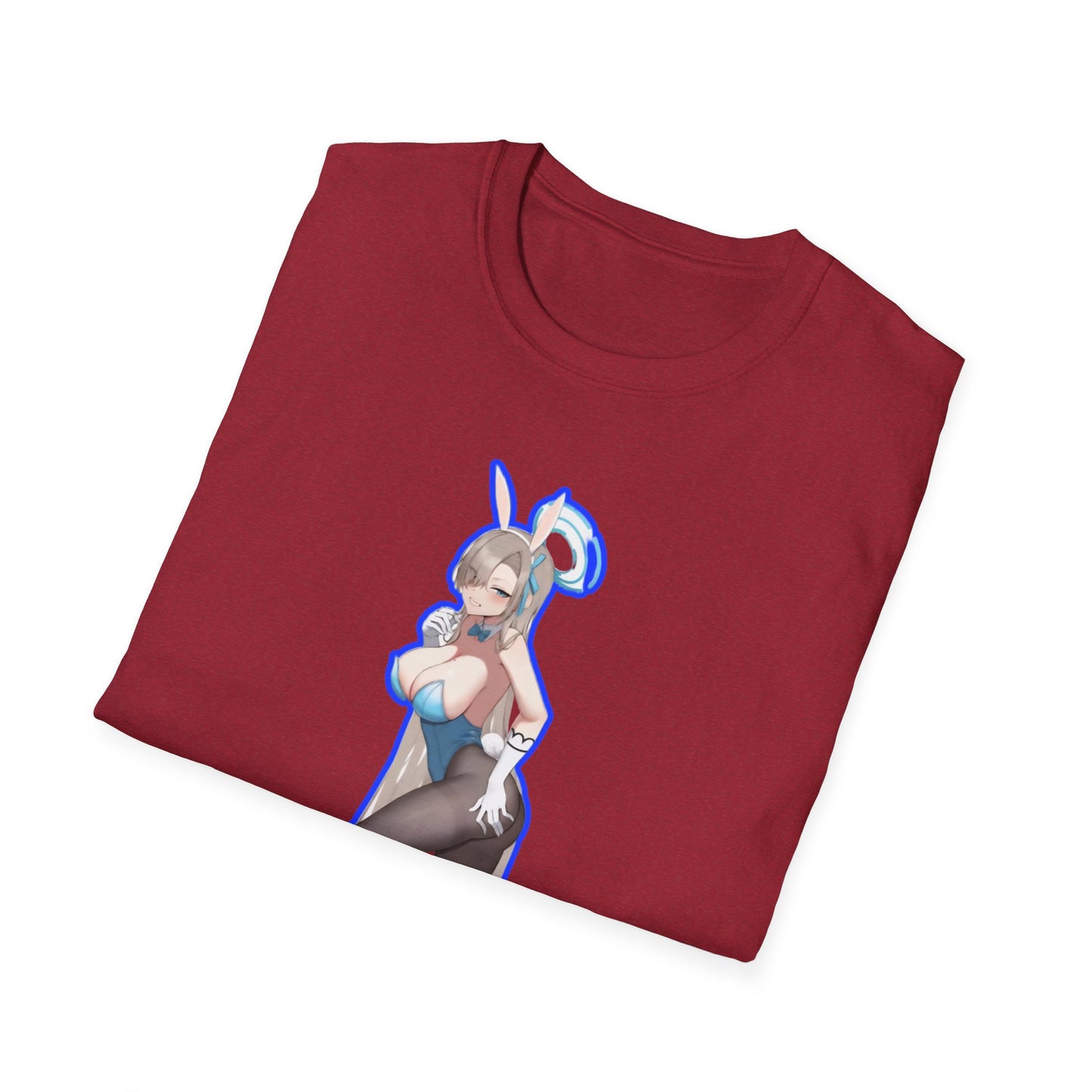 Cute Anime lewd style bunny 3-inspired Unisex T-Shirt with Playful Designs, Perfect for Niche Enthusiasts, Gift for Cosplay Events, Trendy Streetwear