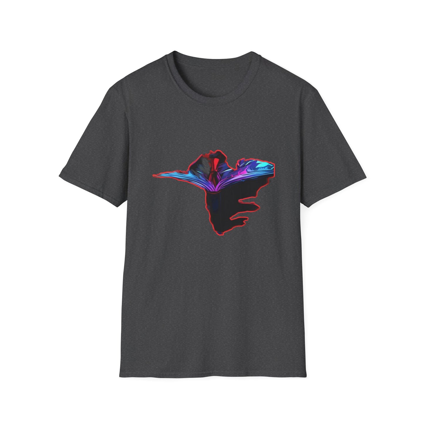 Dn Colorful Artistic Michigan Unisex Softstyle T-Shirt, Casual Wear, Unique Gift, Summer Outfit, Birthday Present, Art Lover's Tee