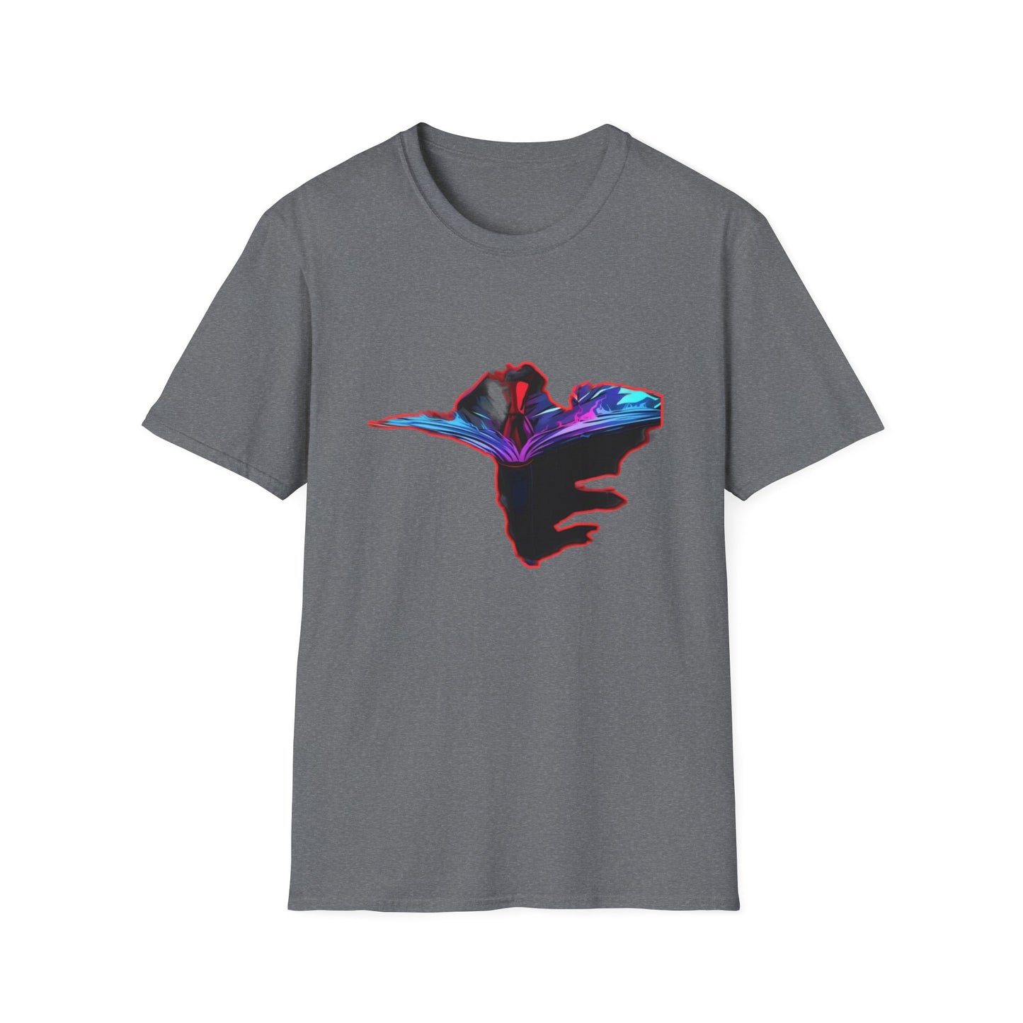 Dn Colorful Artistic Michigan Unisex Softstyle T-Shirt, Casual Wear, Unique Gift, Summer Outfit, Birthday Present, Art Lover's Tee
