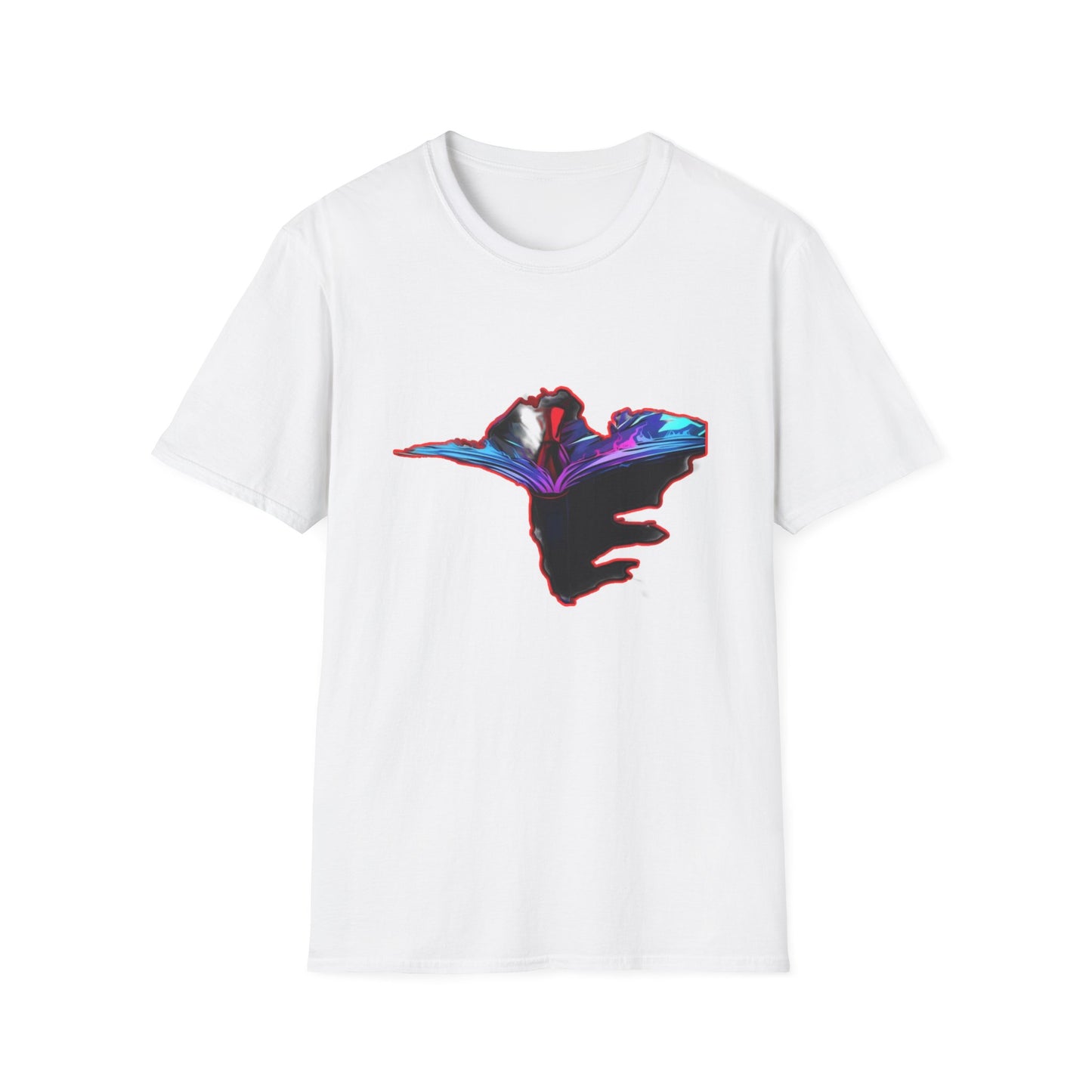 Dn Colorful Artistic Michigan Unisex Softstyle T-Shirt, Casual Wear, Unique Gift, Summer Outfit, Birthday Present, Art Lover's Tee
