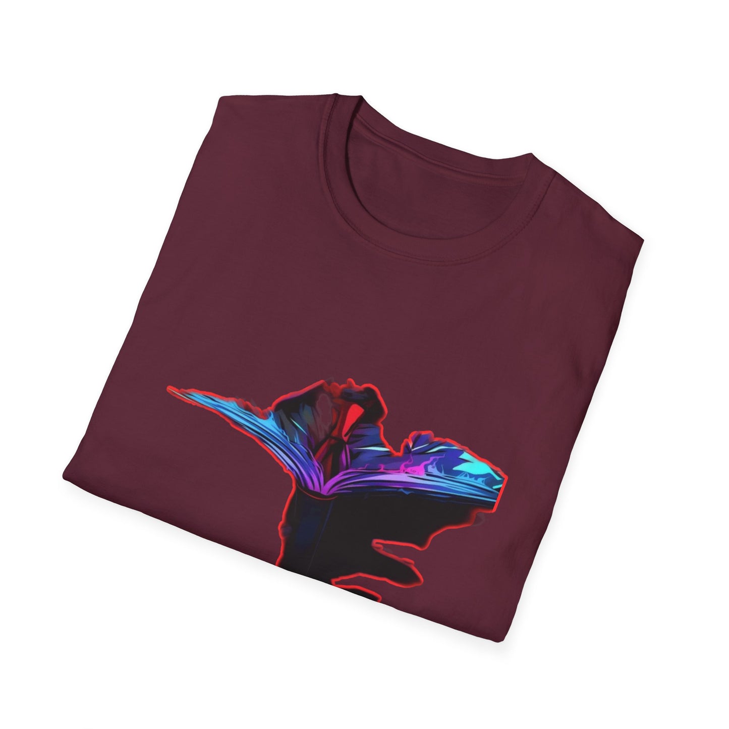 Dn Colorful Artistic Michigan Unisex Softstyle T-Shirt, Casual Wear, Unique Gift, Summer Outfit, Birthday Present, Art Lover's Tee