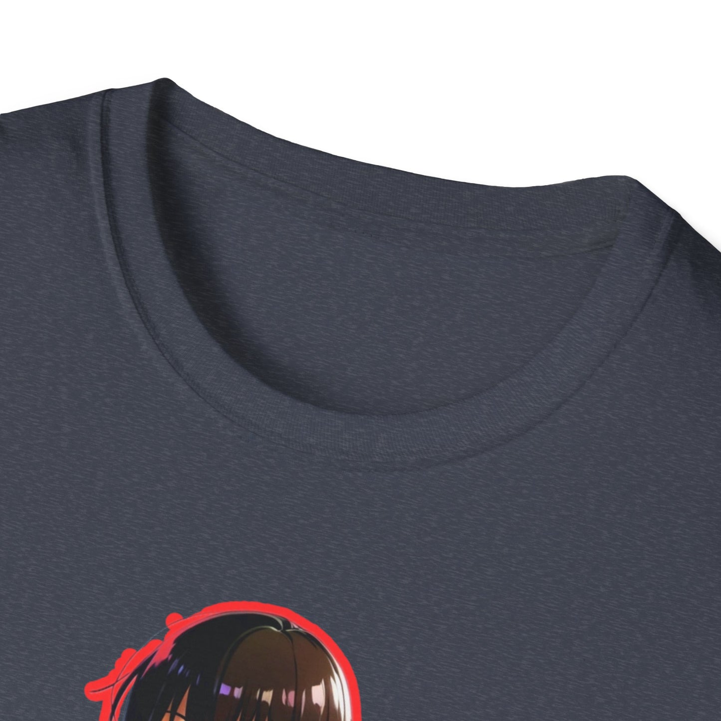 Cute Anime Graphic erased T-Shirt, Unisex Softstyle Tee for Fans, Cozy Everyday Wear, Perfect Gift for Teens, Anime Merchandise
