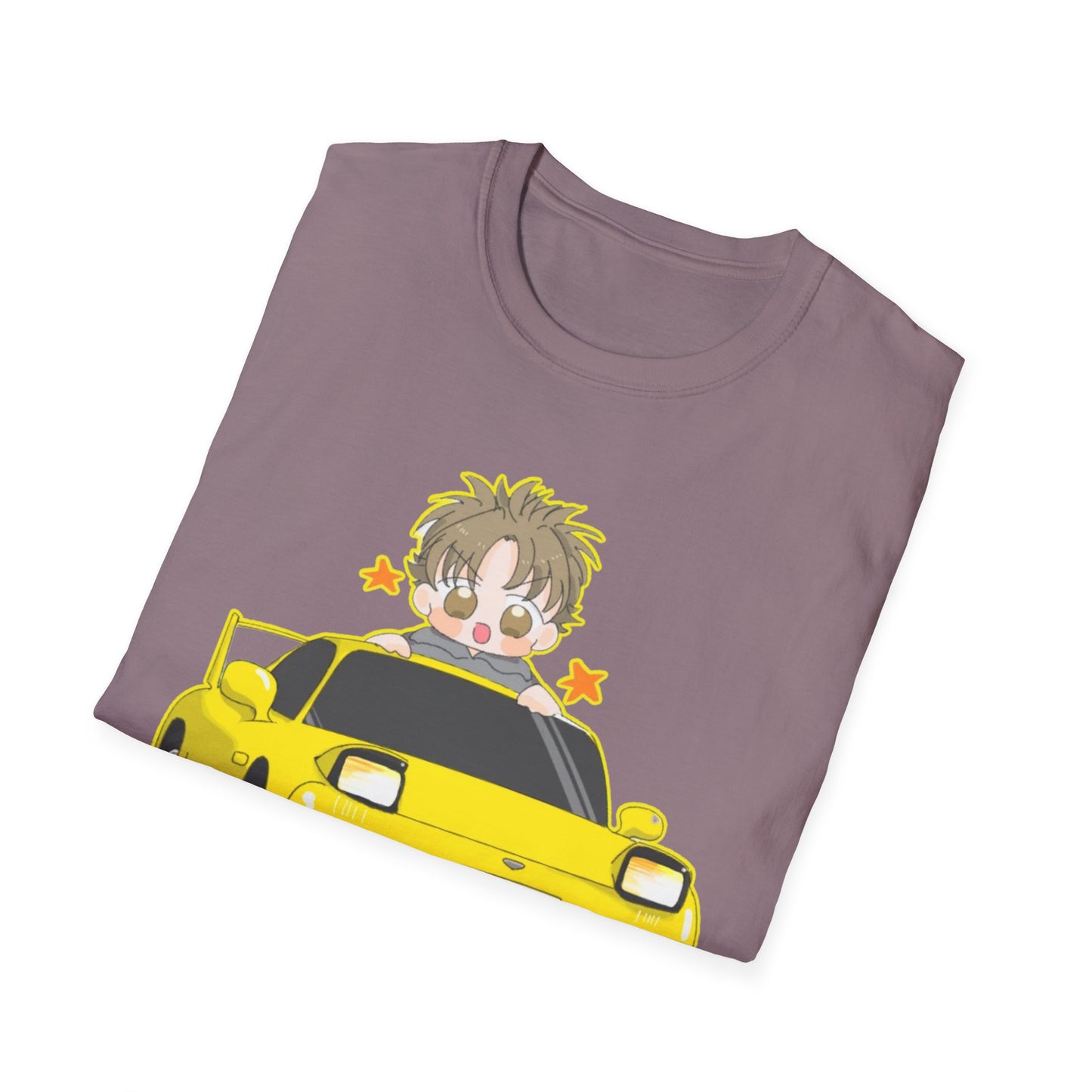 Cool Cartoon initial D 5 Car Unisex T-Shirt - Fun Gift for Car Lovers, Anime Fans, Birthday, Casual Wear, Everyday Style