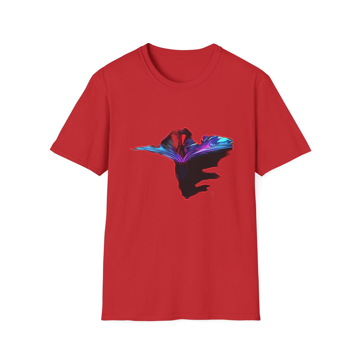 Dn Colorful Artistic Michigan Unisex Softstyle T-Shirt, Casual Wear, Unique Gift, Summer Outfit, Birthday Present, Art Lover's Tee