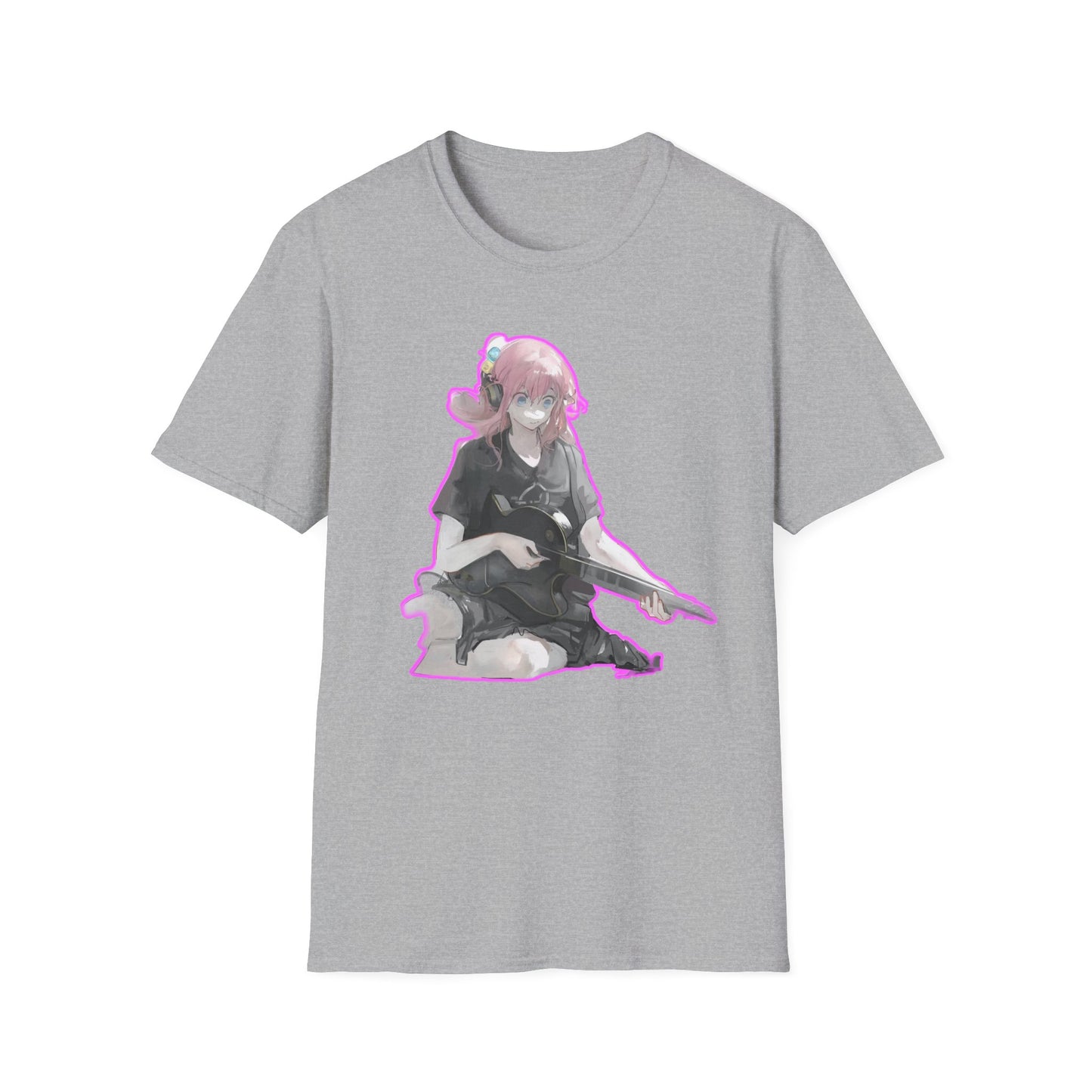 Cool Gamer Girl T-Shirt, Anime Tee, Unisex Softstyle Shirt for Game Lovers, Gift for Birthdays, Casual Wear, Fun Streetwear