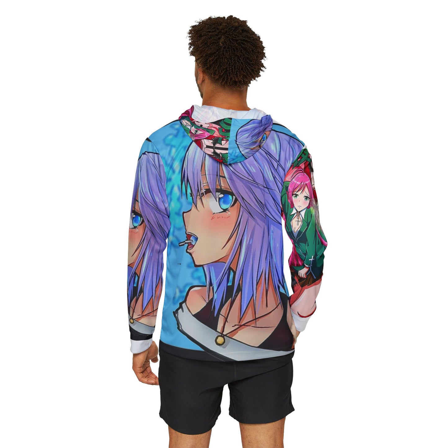 Anime-Inspired Men's Sports Warmup Hoodie, Stylish Athletic Wear, Gift for Gamers, Perfect for Casual Outings, Unique Graphic Apparel