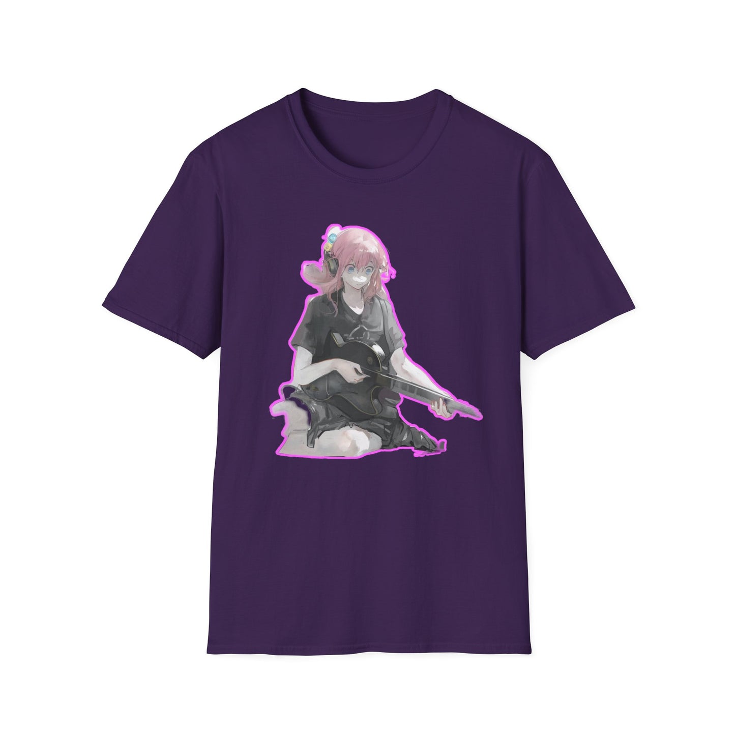 Cool Gamer Girl T-Shirt, Anime Tee, Unisex Softstyle Shirt for Game Lovers, Gift for Birthdays, Casual Wear, Fun Streetwear