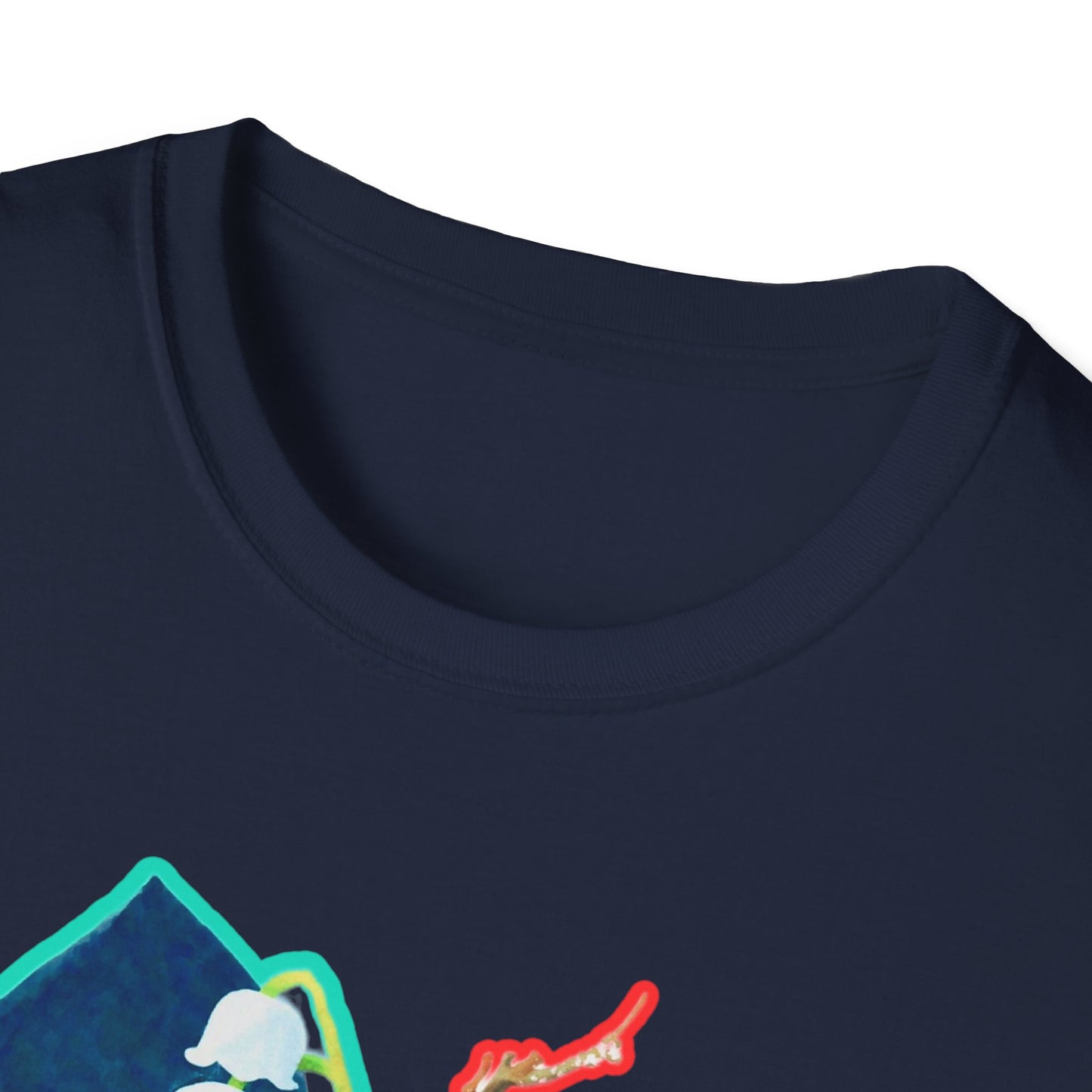 Artistic Unisex erased 5 Softstyle T-Shirt | Unique Graphic Tee, Gift for Art Lovers, Trendy Fashion, Everyday Wear, Creative Style