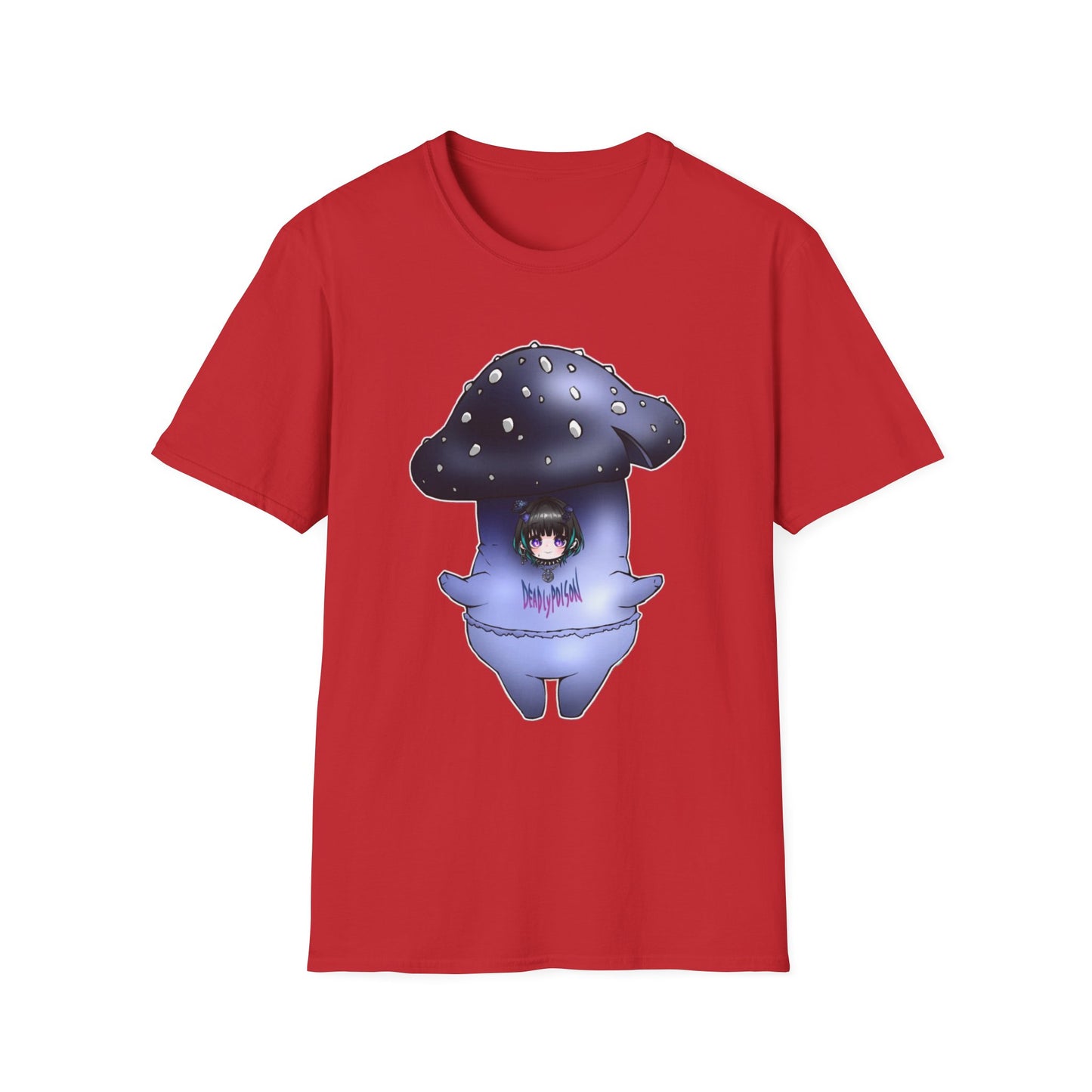 Whimsical Mushroom T-Shirt | Cute Graphic Tee, Softstyle Tee for Festivals, Gifts, Casual Wear, Unisex Apparel