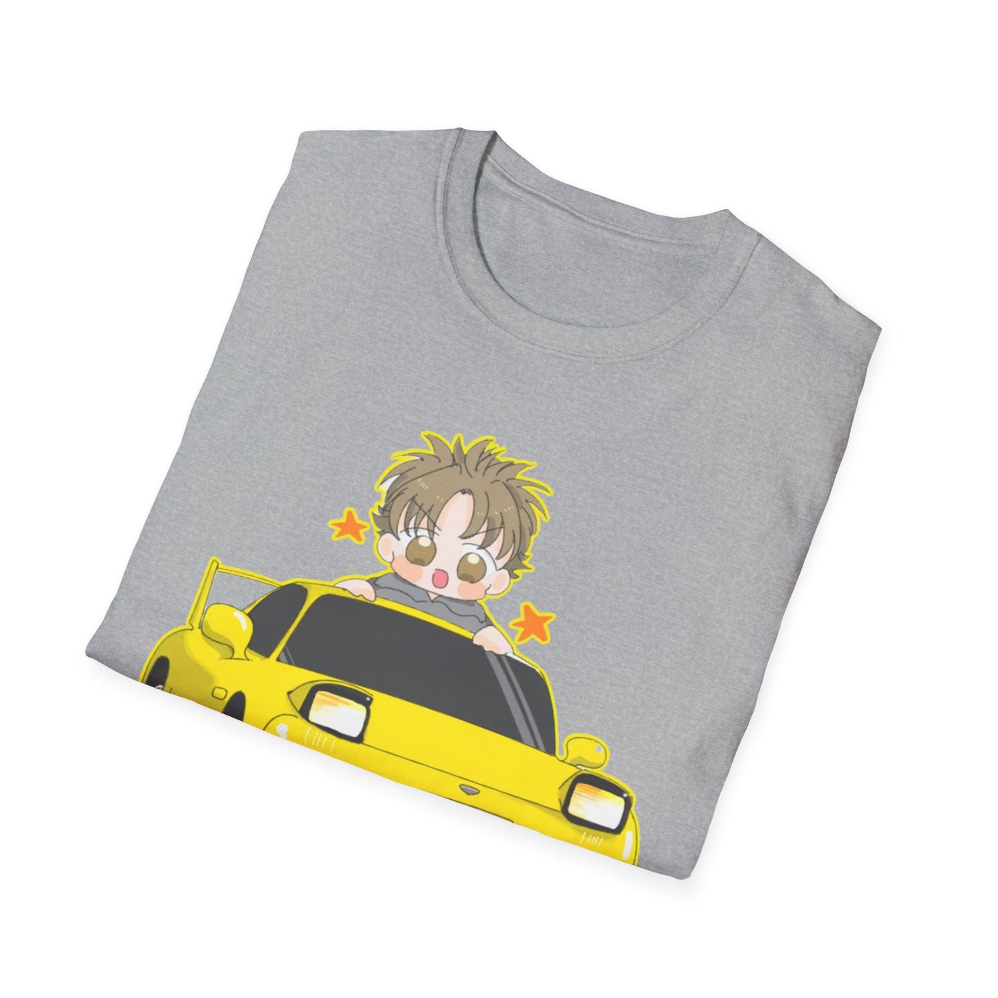 Cool Cartoon initial D 5 Car Unisex T-Shirt - Fun Gift for Car Lovers, Anime Fans, Birthday, Casual Wear, Everyday Style