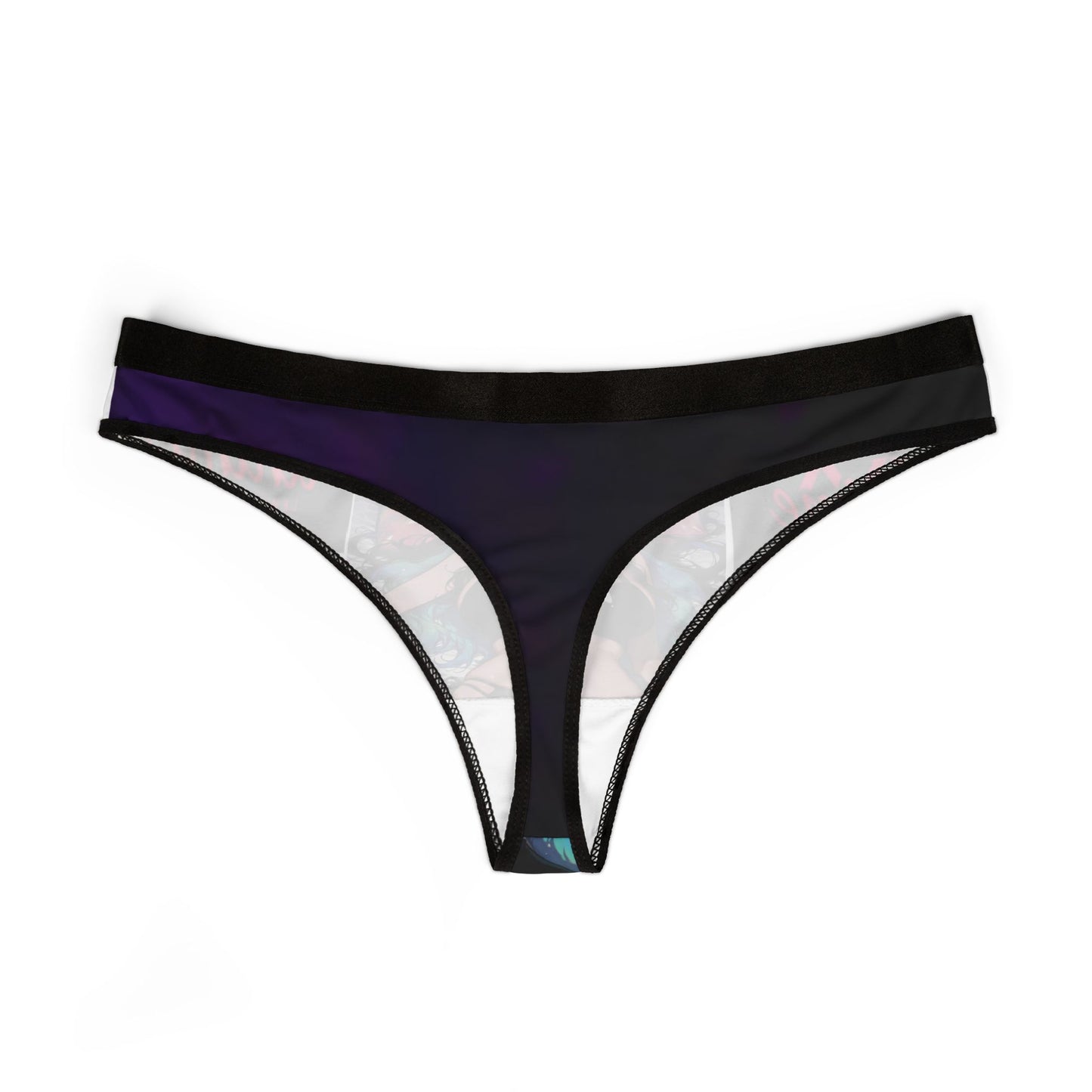 Anime Art Women's Thongs, Stylish Women's Underwear, AOP Print Panties for Fans, Comfortable Thongs, Gift for Anime Lovers