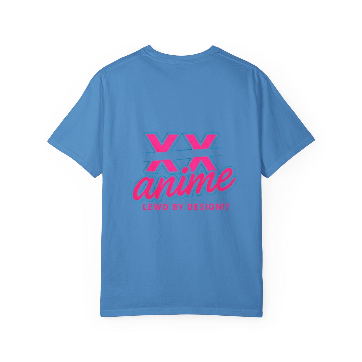 Anime-Inspired lewd type Garment-Dyed T-shirt, Perfect for Anime Fans, Casual Wear, Gift for Holidays, Unique Streetwear Look, Comfortable Summer Tee