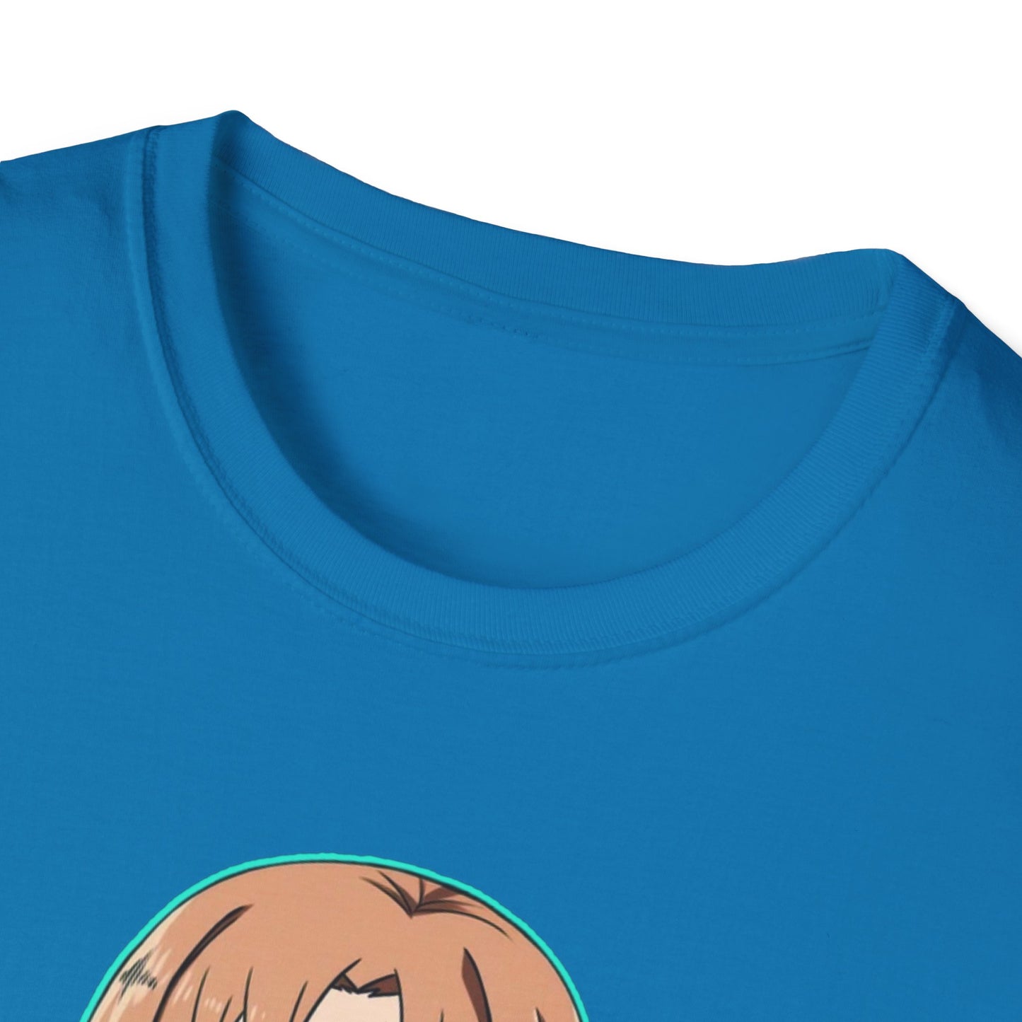 Kawaii Pancake Lover sao T-Shirt, Cute Anime Tee, Foodie Gift, Unisex Softstyle Tee, Perfect for Pancake Day, Birthday, Everyday Wear