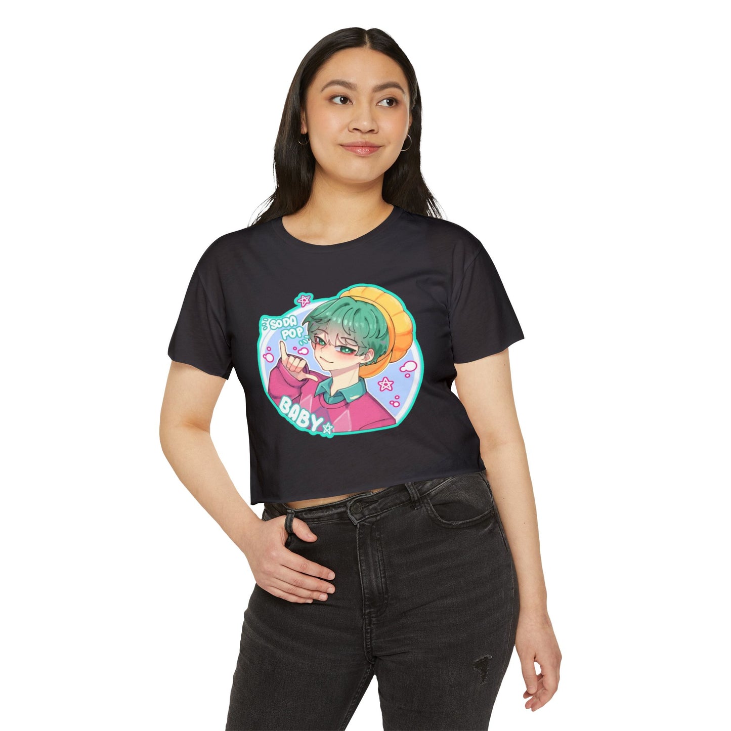 Cute Graphic kpop boys 3 Crop Top for Women, Festival Wear, Baby Pop Art Tee, Casual Summer Top, Gift for Music Lovers, Trendy Streetwear