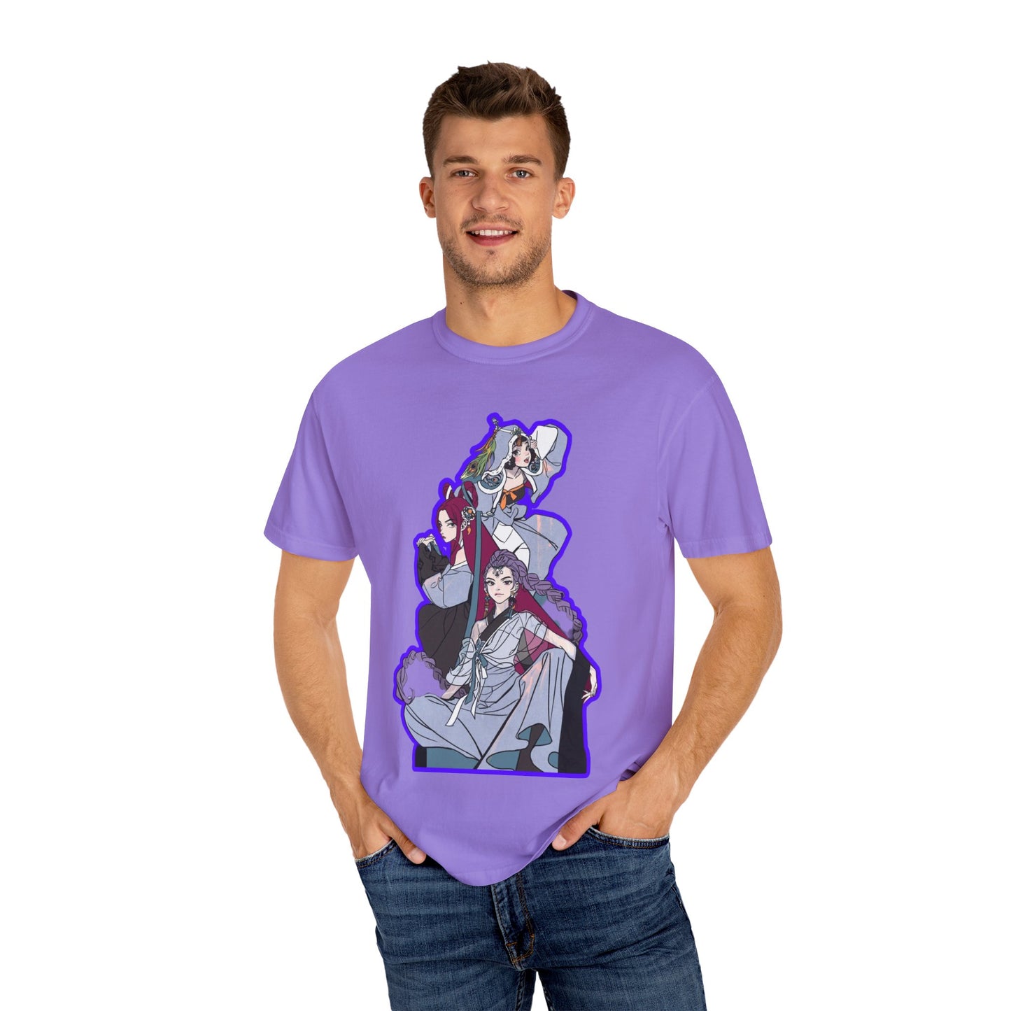 Anime-Inspired kpop Graphic Tee with Bold Text, Perfect for Fans of Japanese Culture, Casual Wear, Anime Conventions, Gift for Otaku
