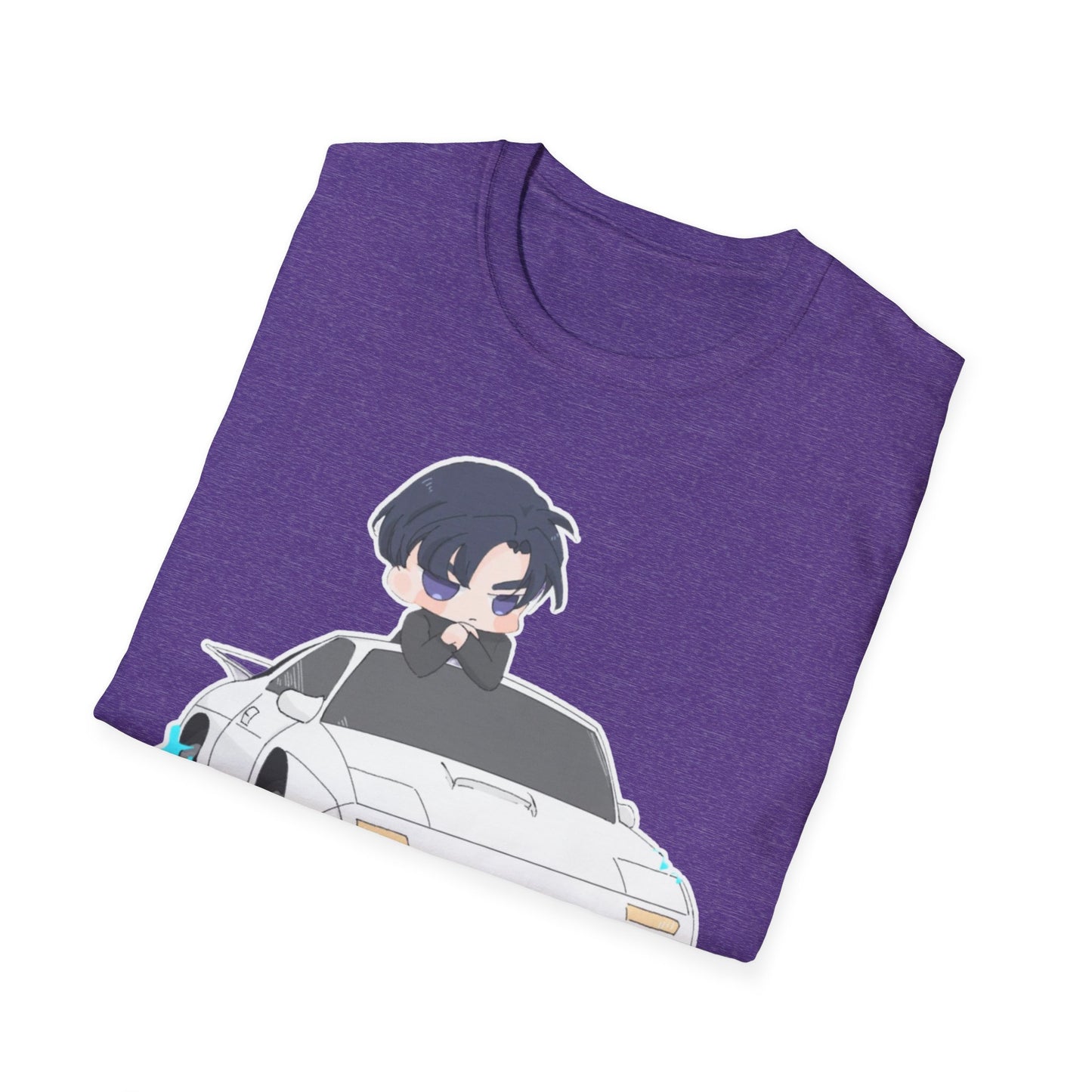 Anime Car initial D 4 Chibi T-Shirt, Unisex Graphic Tee, Cool Gift for Car Lovers, Casual Wear, Streetwear Style