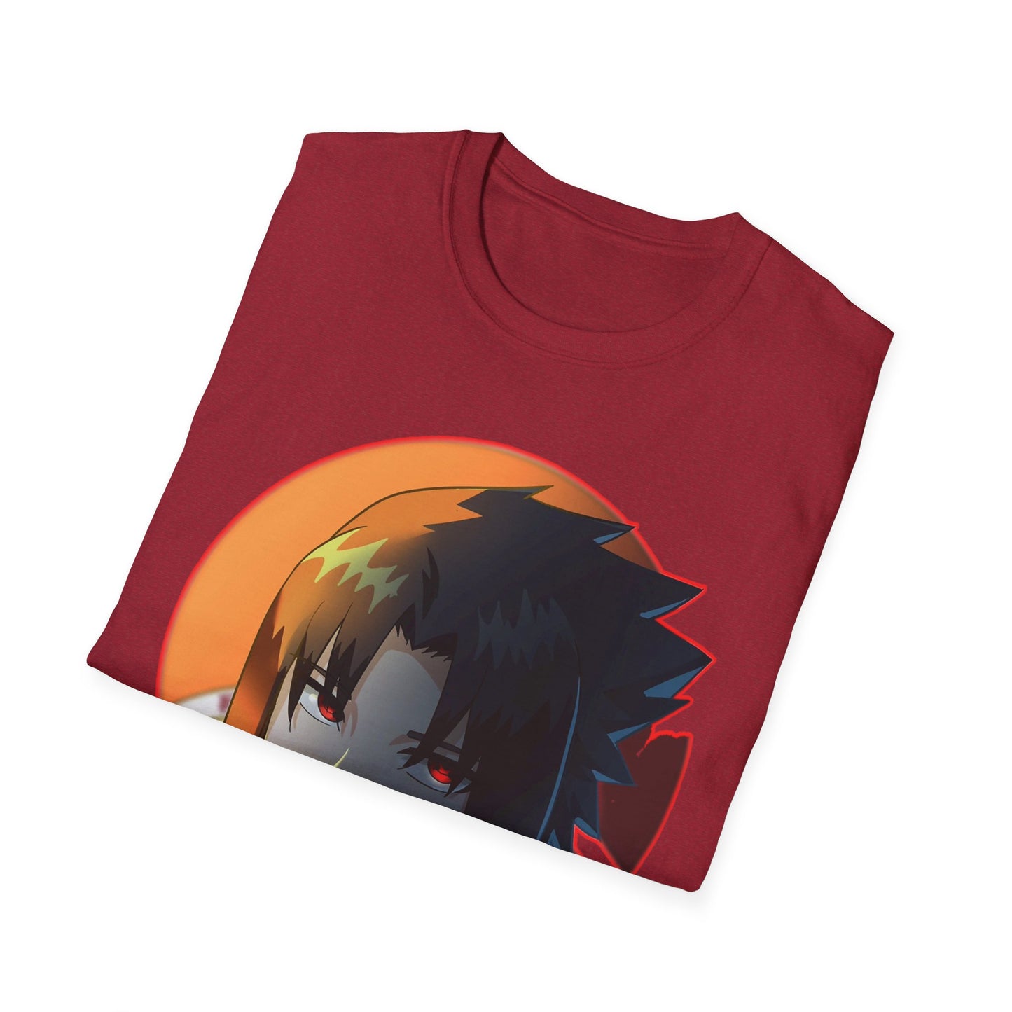 Anime-Inspired naruto Unisex Softstyle T-Shirt with Cool Character Design, Graphic Tee for Fans, Perfect for Gifts, Casual Wear, Unisex Apparel