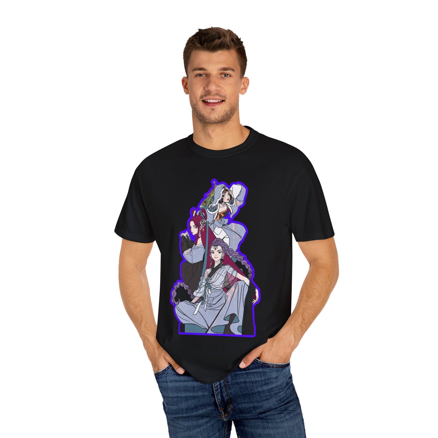 Anime-Inspired kpop Graphic Tee with Bold Text, Perfect for Fans of Japanese Culture, Casual Wear, Anime Conventions, Gift for Otaku