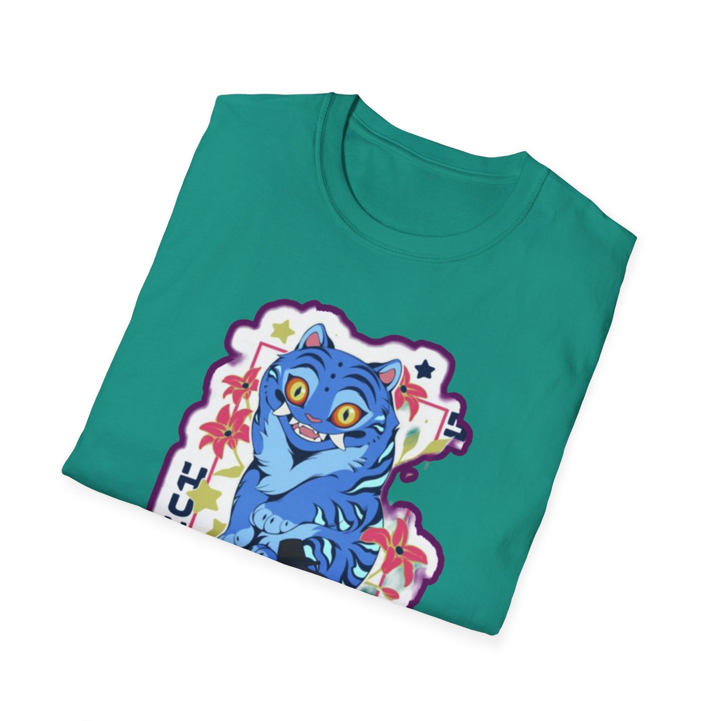 Whimsical Cartoon idol tiger 2 Graphic T-Shirt, Fun Unisex Tee for Kids and Teens, Perfect for Birthdays, Gifts, Casual Wear, Unique Playful Design