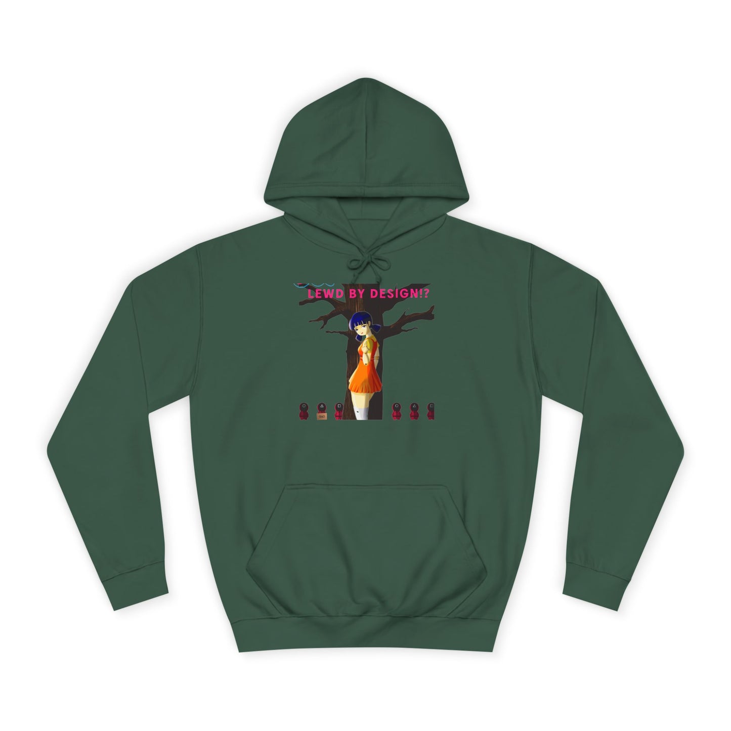 Trendy Anime College Hoodie, Cozy Unisex Sweatshirt, Perfect Gift for Students, Casual Streetwear, Unique Graphic Pullover