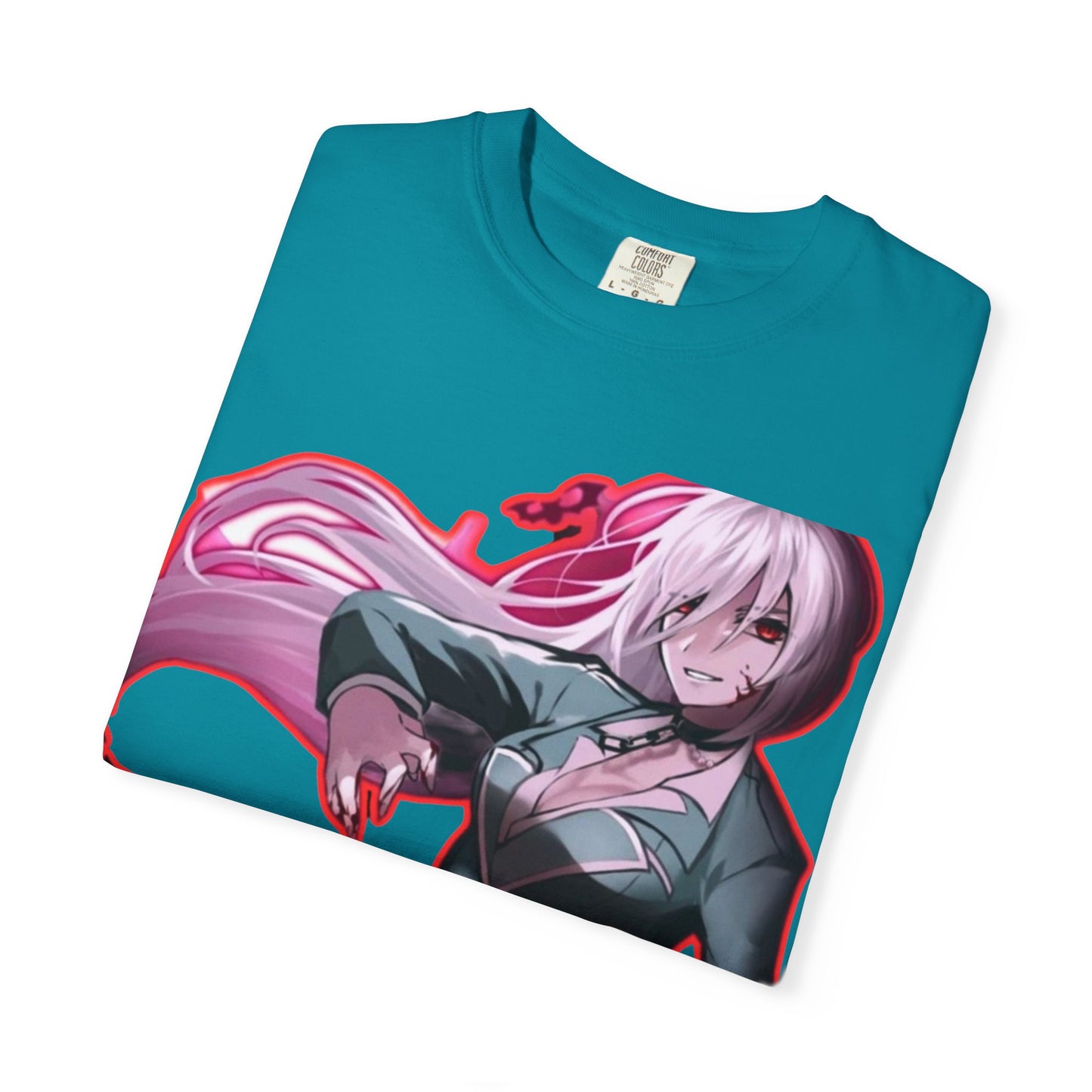 Anime-Themed T-Shirt Featuring Bold Artwork