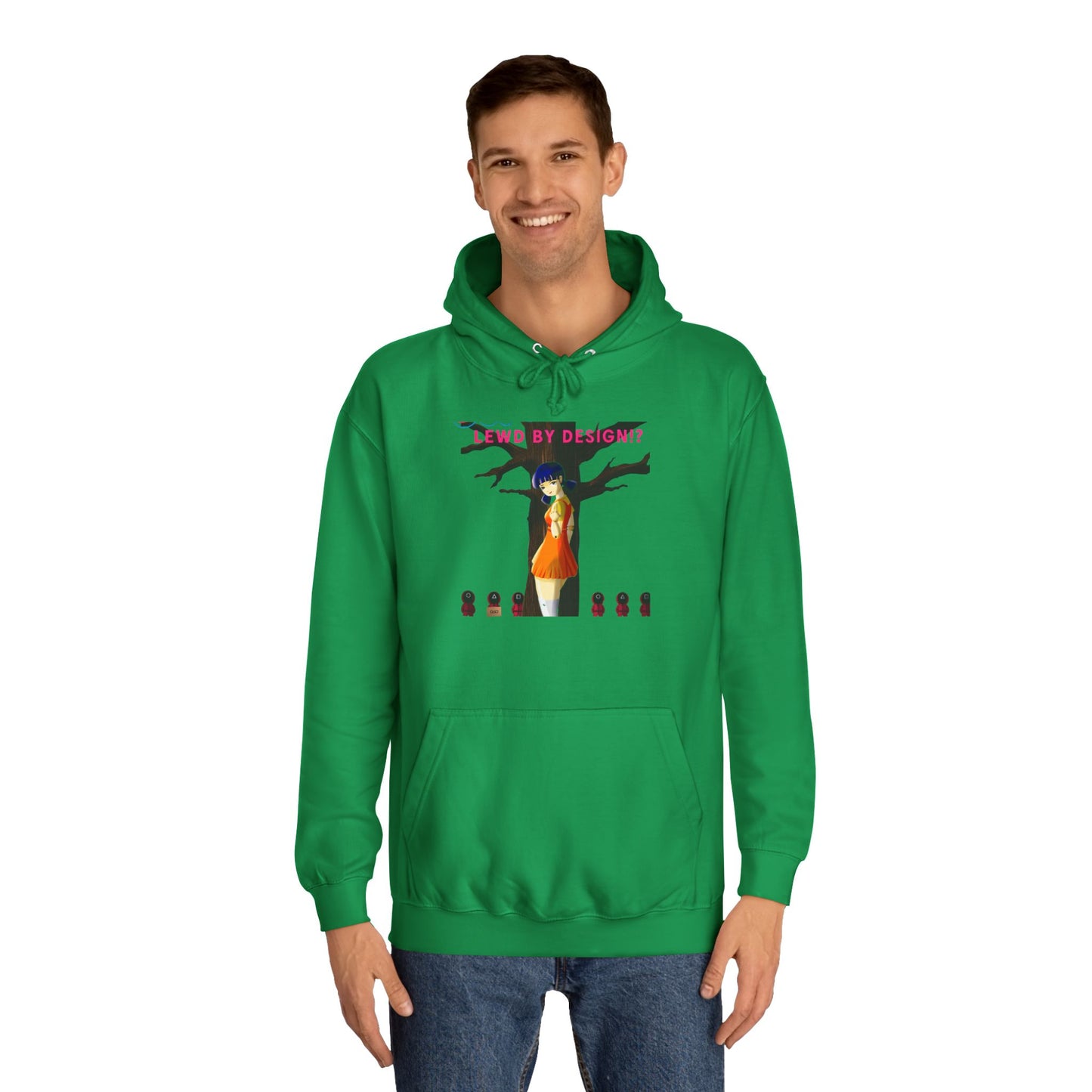 Trendy Anime College Hoodie, Cozy Unisex Sweatshirt, Perfect Gift for Students, Casual Streetwear, Unique Graphic Pullover