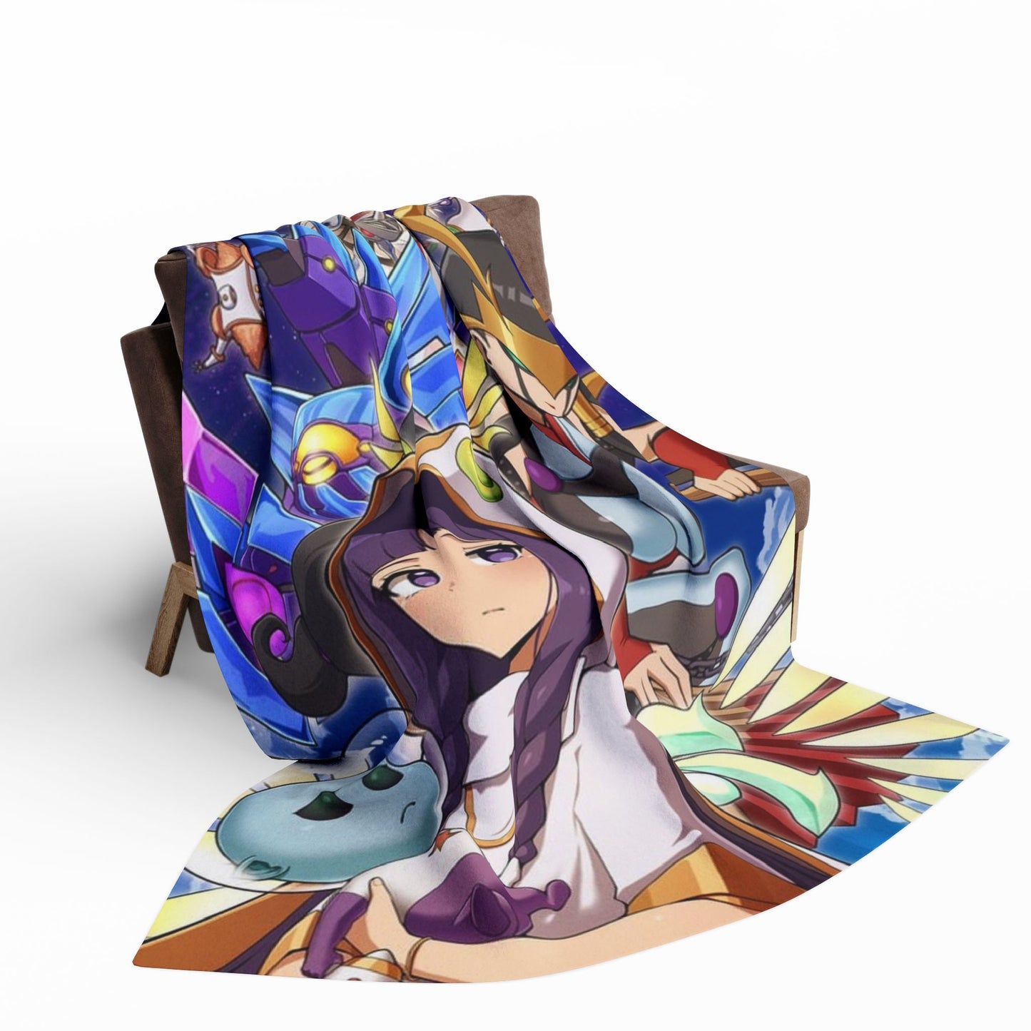 Drykage Anime-Inspired Arctic Fleece Blanket, Cozy Throw for Gamers, Soft Blanket for Home, Perfect Gift for Anime Lovers, Decorative Blanket