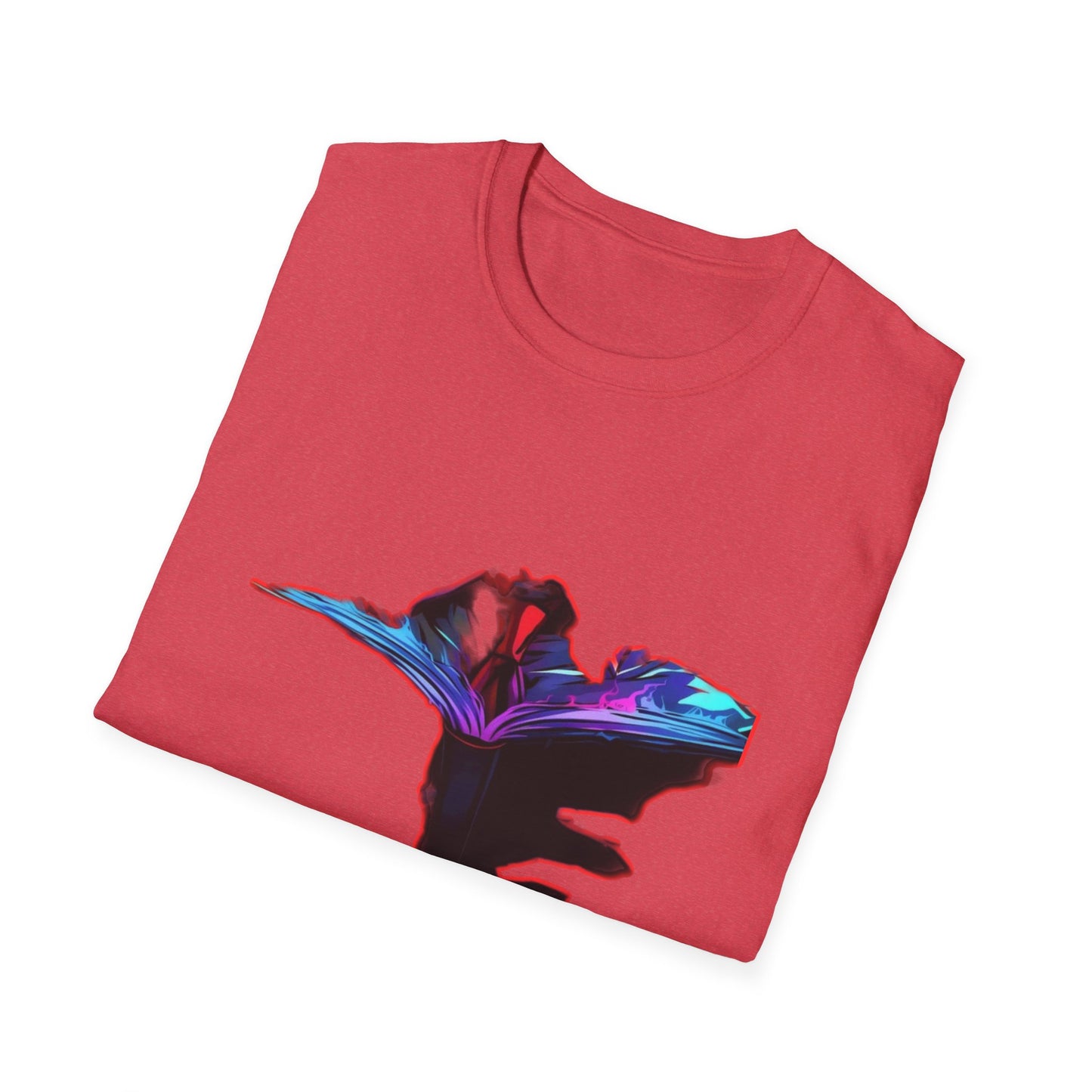 Dn Colorful Artistic Michigan Unisex Softstyle T-Shirt, Casual Wear, Unique Gift, Summer Outfit, Birthday Present, Art Lover's Tee