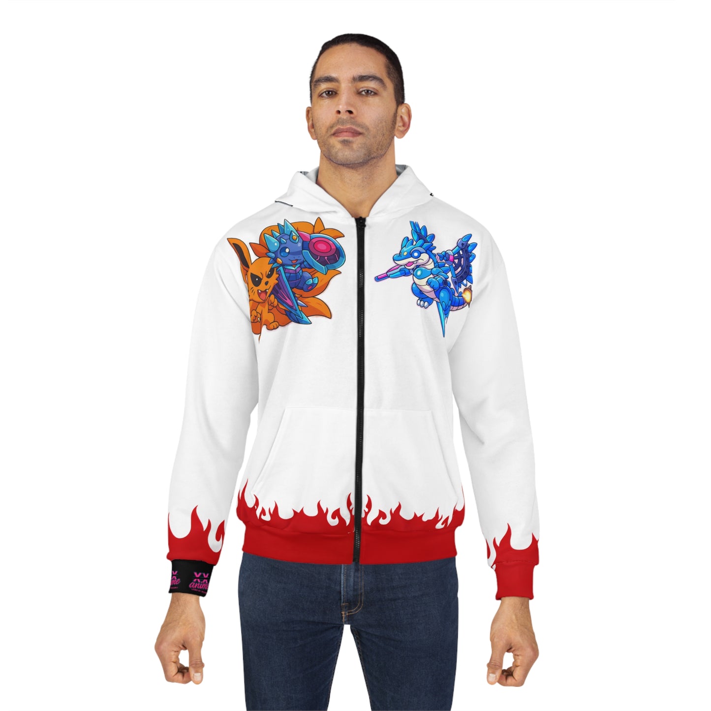 Drykage stlye Zip Hoodie version 1(AOP)
