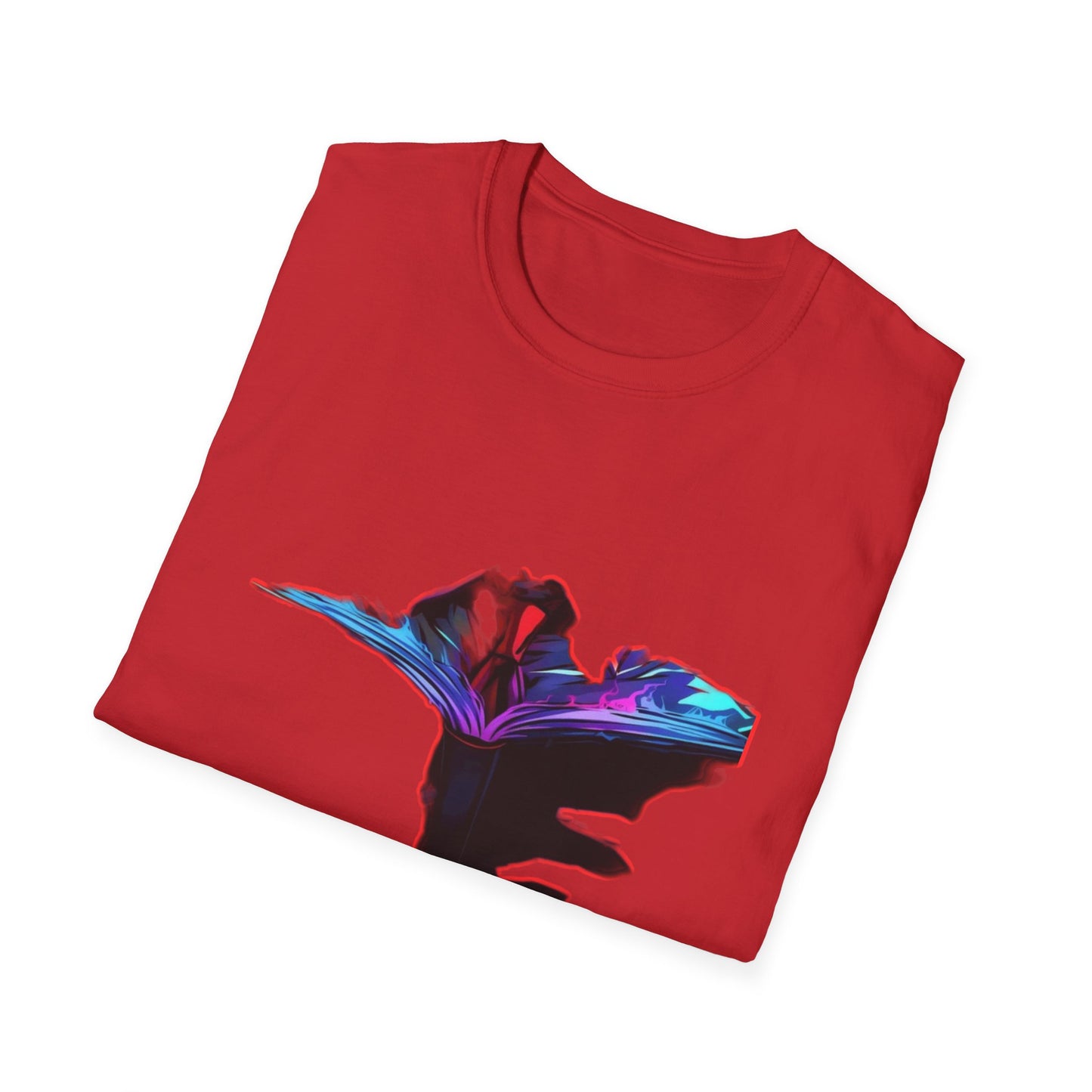 Dn Colorful Artistic Michigan Unisex Softstyle T-Shirt, Casual Wear, Unique Gift, Summer Outfit, Birthday Present, Art Lover's Tee