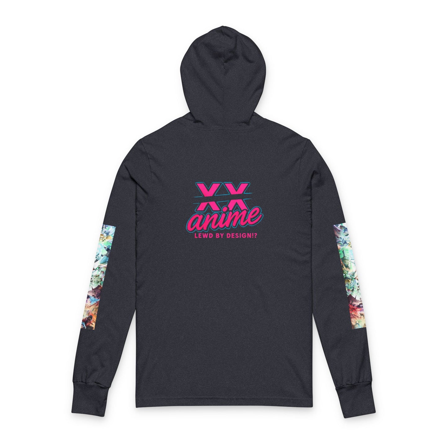 Anime-Inspired bleach Unisex Hooded Long Sleeve Tee, Trendy Streetwear, Cozy Layering Piece, Perfect for Anime Fans, Casual Wear, Gift for Holidays