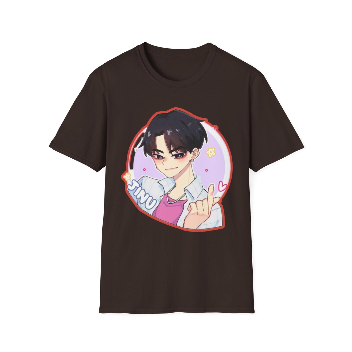 Anime Character kpop boy 2 T-Shirt, Cute Graphic Tee, Unisex Casual Wear, Gift for Teens, Kawaii Fashion, Birthday Present