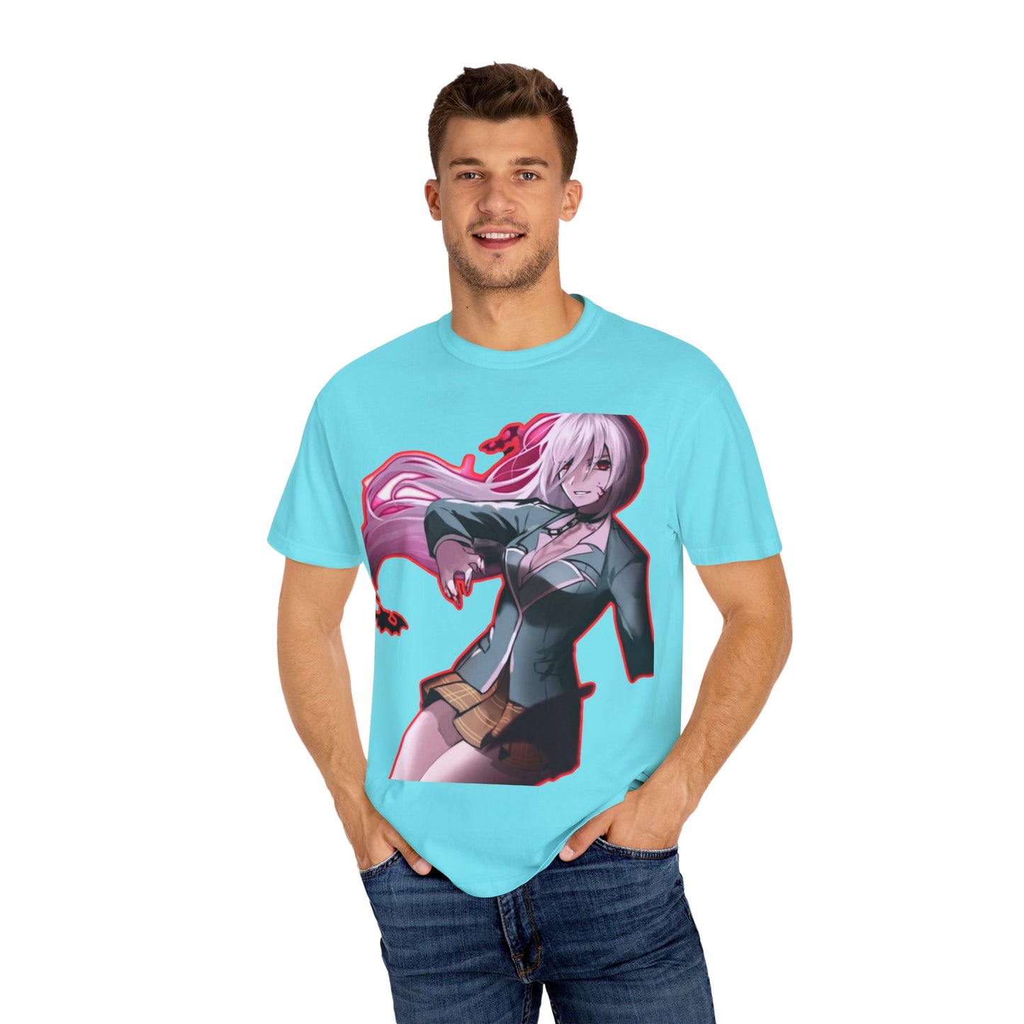 Anime-Themed T-Shirt Featuring Bold Artwork