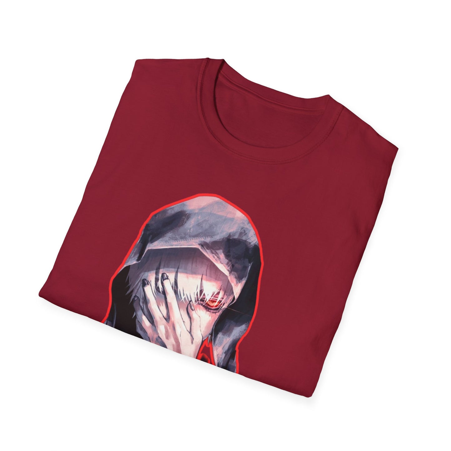 Unisex Graphic Tee tokyo ghoul style 3with Distressed Art, Casual Fashion, Streetwear Style, Gifts for Art Lovers, Everyday Wear, Unique Gift Idea