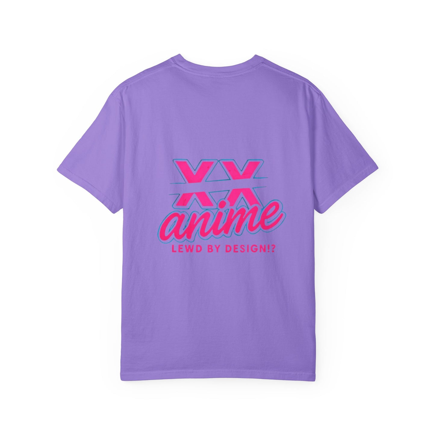 Anime-Inspired lewd type Garment-Dyed T-shirt, Perfect for Anime Fans, Casual Wear, Gift for Holidays, Unique Streetwear Look, Comfortable Summer Tee