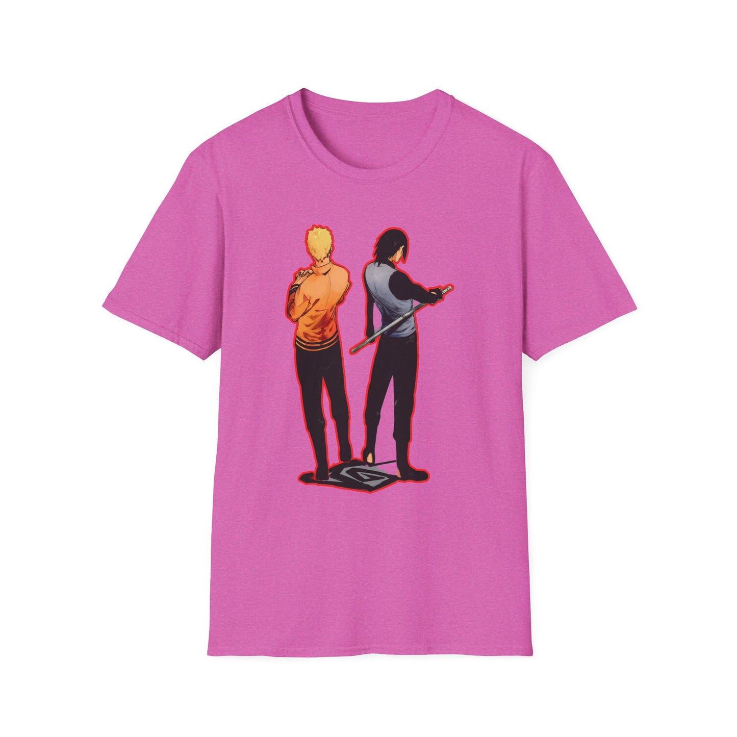 Dynamic Duo Naruto Unisex T-Shirt, Casual Graphic Tee, Perfect Gift for Friends, Birthday Apparel, Fan Merchandise