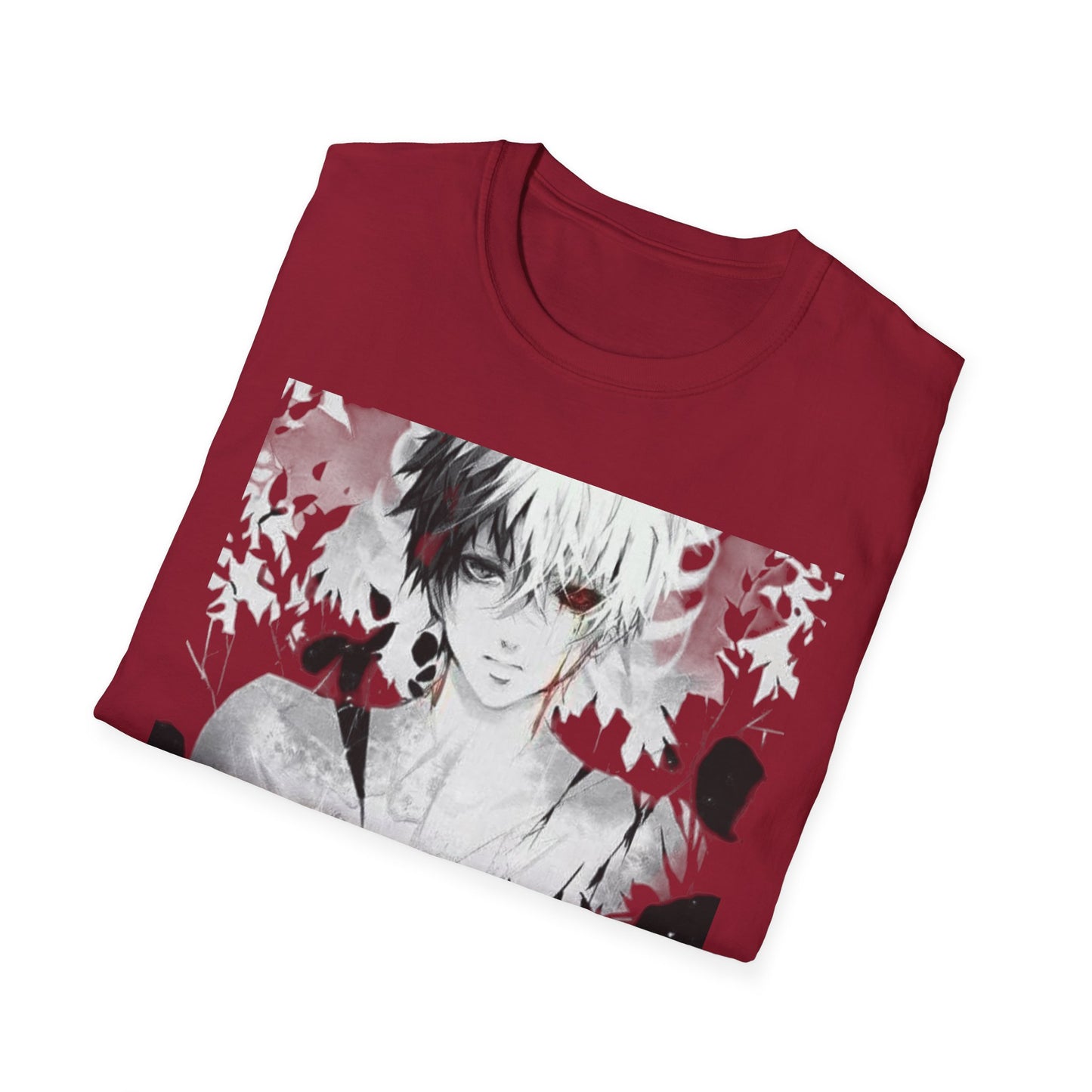 Anime Art Unisex tokyo ghoul style 2Softstyle T-Shirt | Perfect Gift for Fans, Graphic Tee, Casual Wear, Cosplay, Every Day Comfort