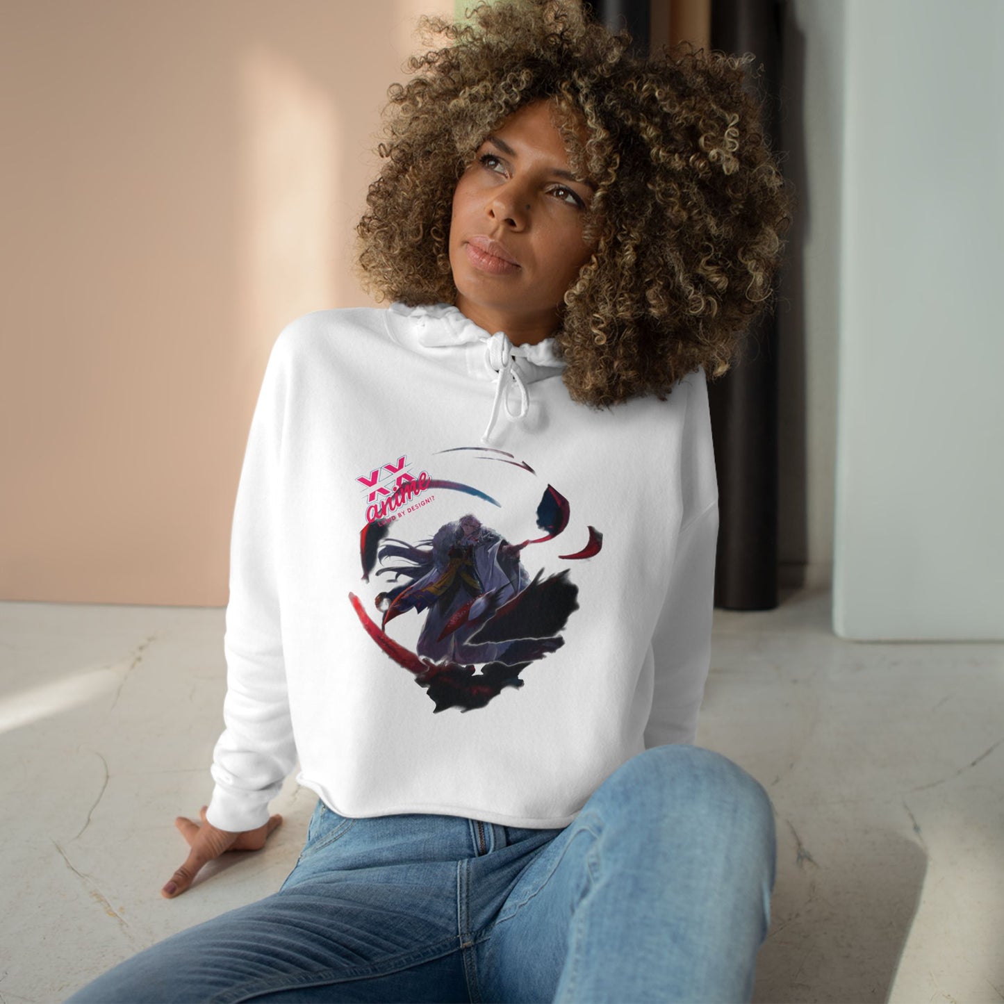Anime Crop Hoodie, Stylish Hoodie for Anime Lovers, Gift for Anime Fans, Perfect for Casual Wear, Fashionable Anime Apparel, Cozy and Trendy