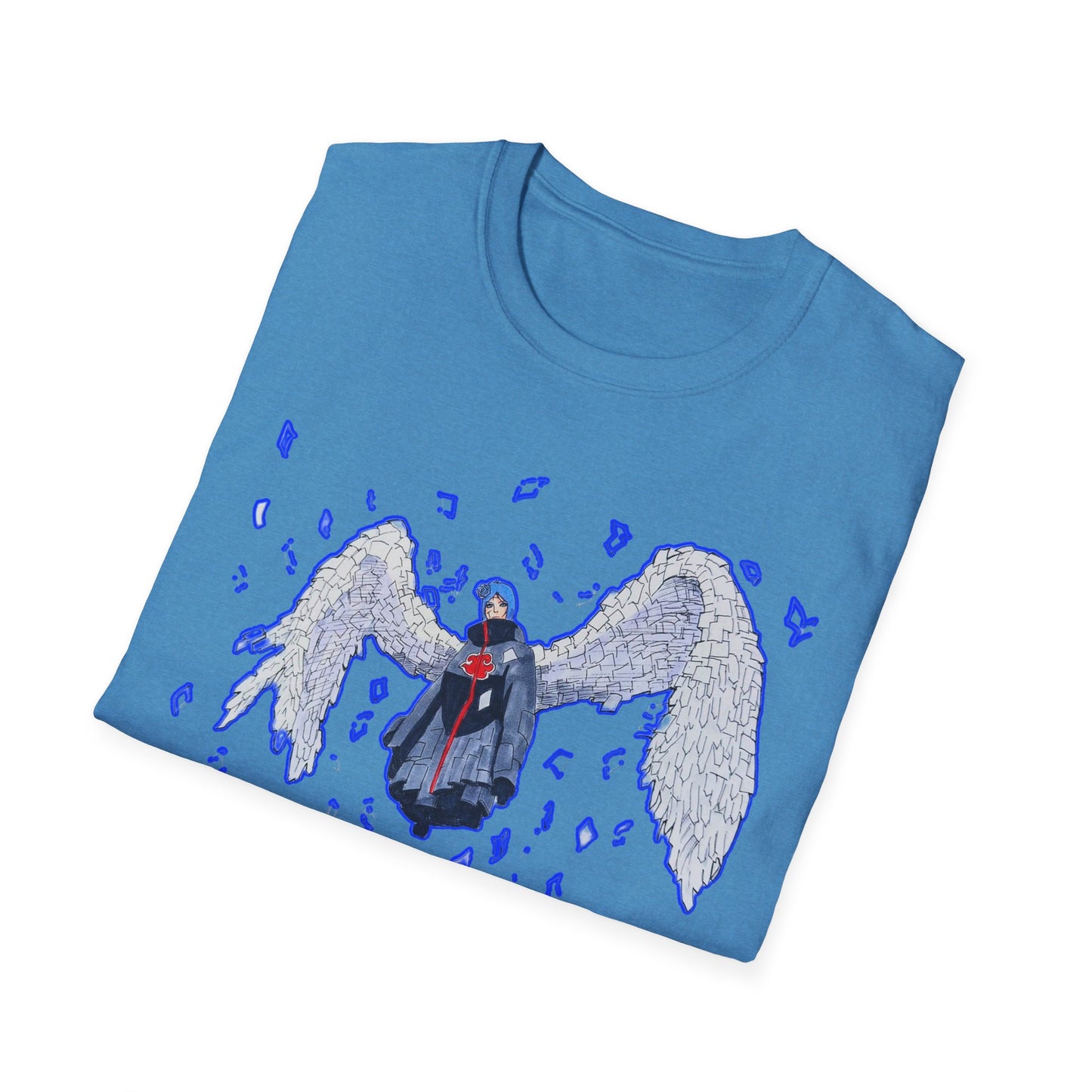 Angel Wings Naruto Unisex Softstyle T-Shirt | Casual Aesthetic Tee for Daily Wear, Gift for Her, Art-Inspired Fashion, Unique Graphic Tee