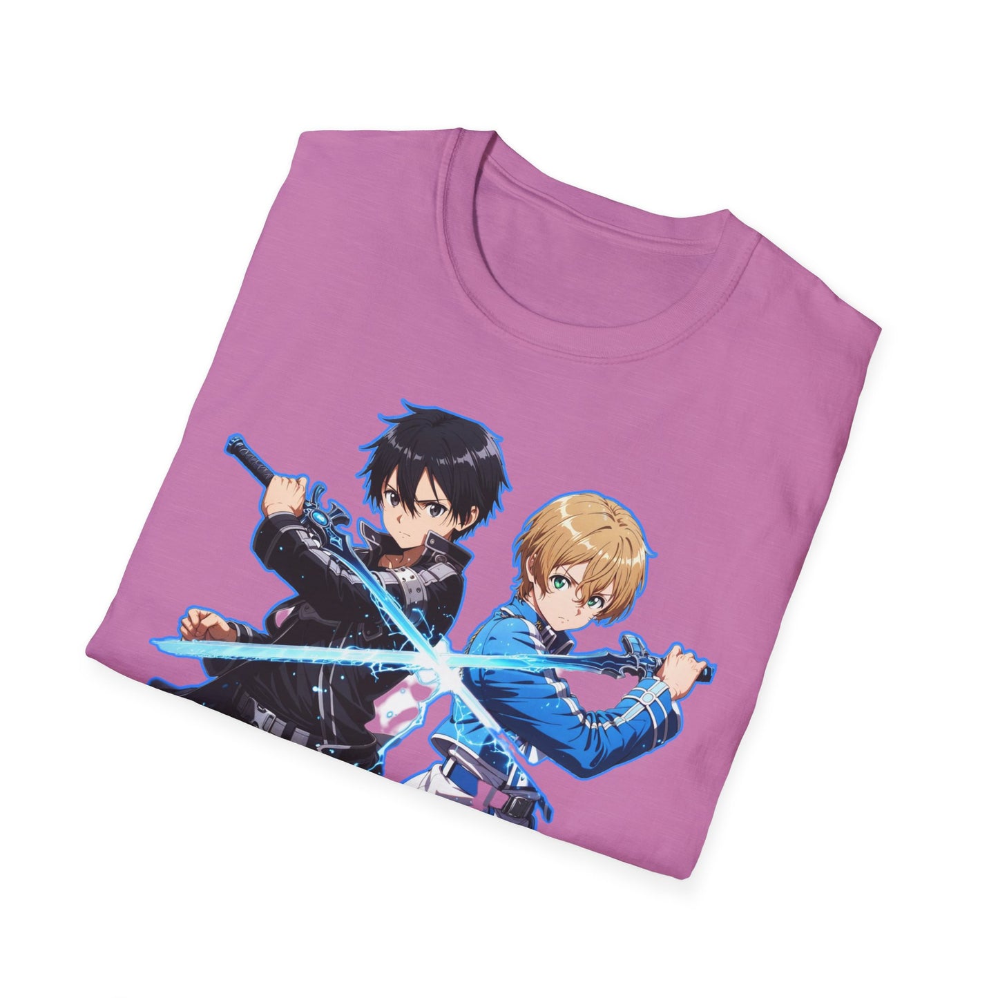 Anime-Inspired sao 10 Unisex Softstyle T-Shirt, Casual Wear, Gift for Otaku, Birthday Present, Soft Graphic Tee