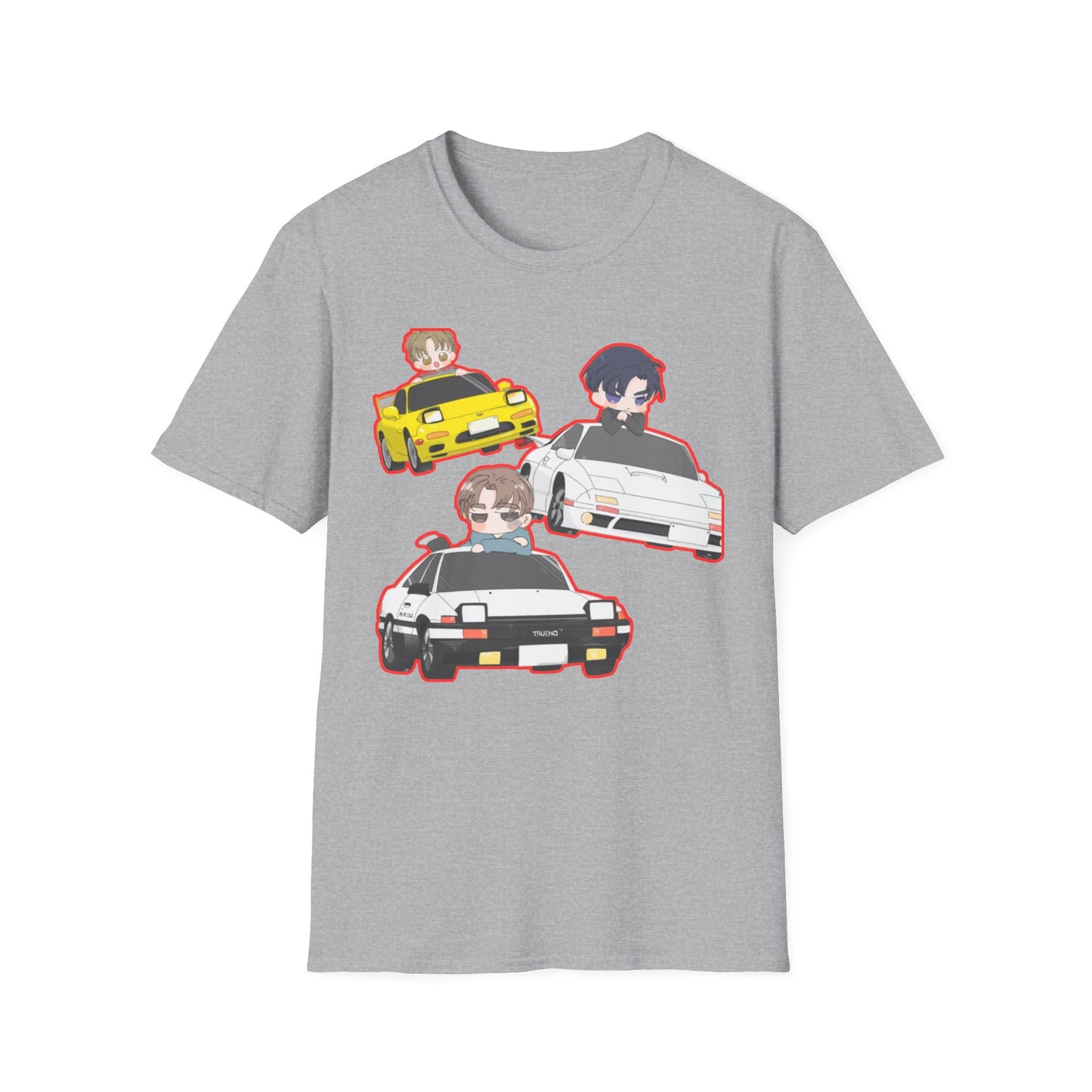 Anime Car initial D 2 Enthusiast T-Shirt, Cool Graphic Tee, Unisex Design, Perfect Gift for Gamers, Casual Streetwear, Fun Summer Shirt