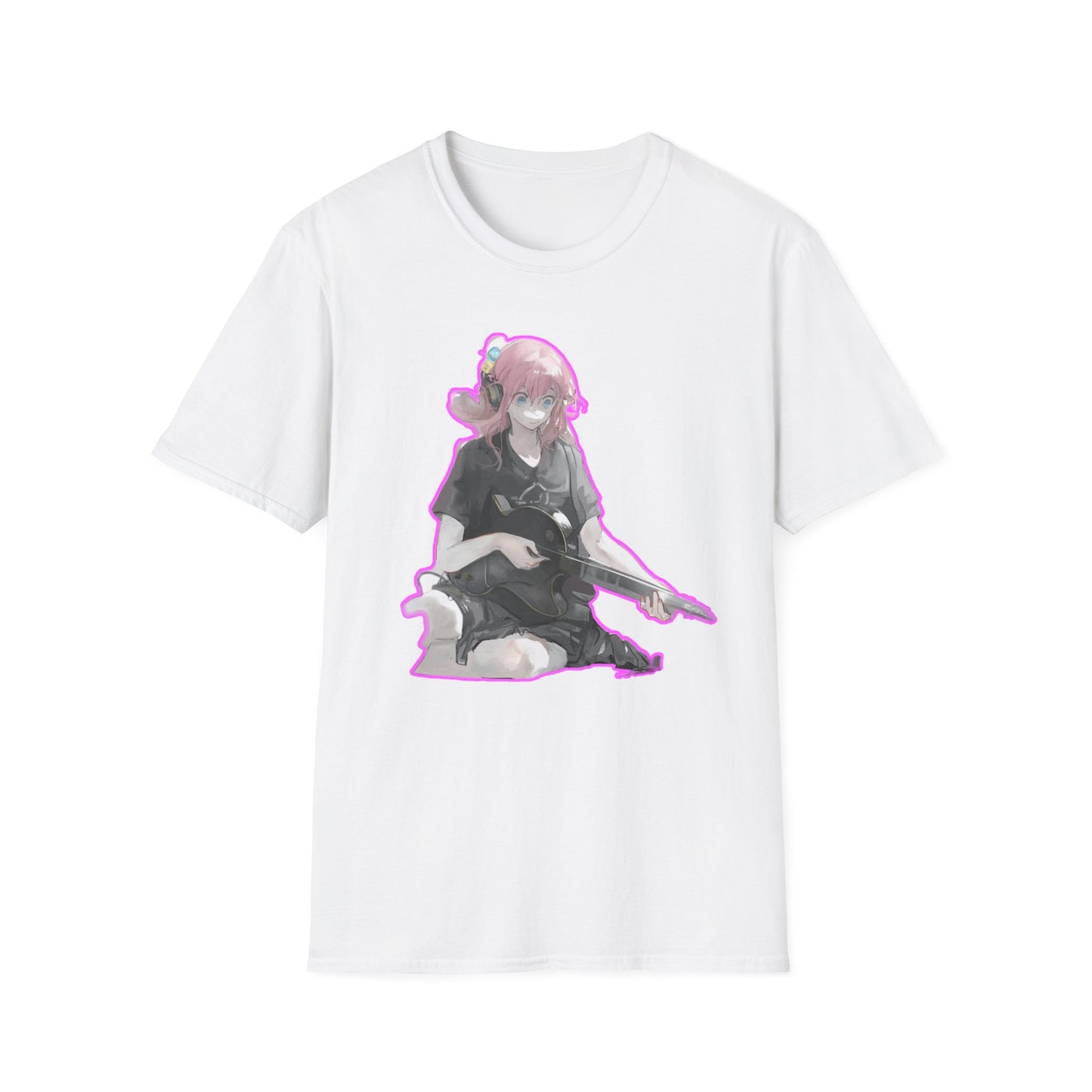 Cool Gamer Girl T-Shirt, Anime Tee, Unisex Softstyle Shirt for Game Lovers, Gift for Birthdays, Casual Wear, Fun Streetwear