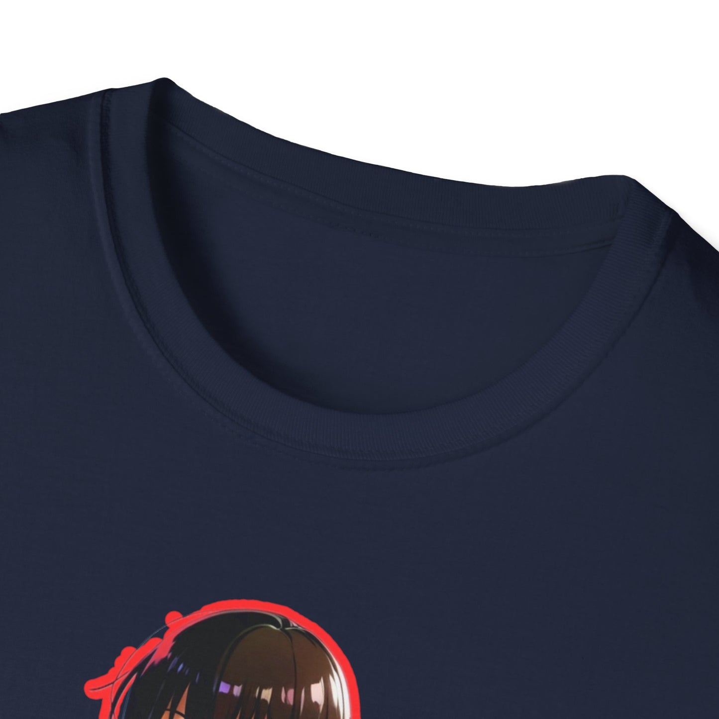 Cute Anime Graphic erased T-Shirt, Unisex Softstyle Tee for Fans, Cozy Everyday Wear, Perfect Gift for Teens, Anime Merchandise