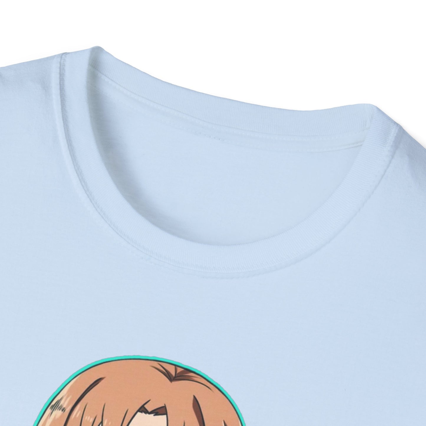 Kawaii Pancake Lover sao T-Shirt, Cute Anime Tee, Foodie Gift, Unisex Softstyle Tee, Perfect for Pancake Day, Birthday, Everyday Wear