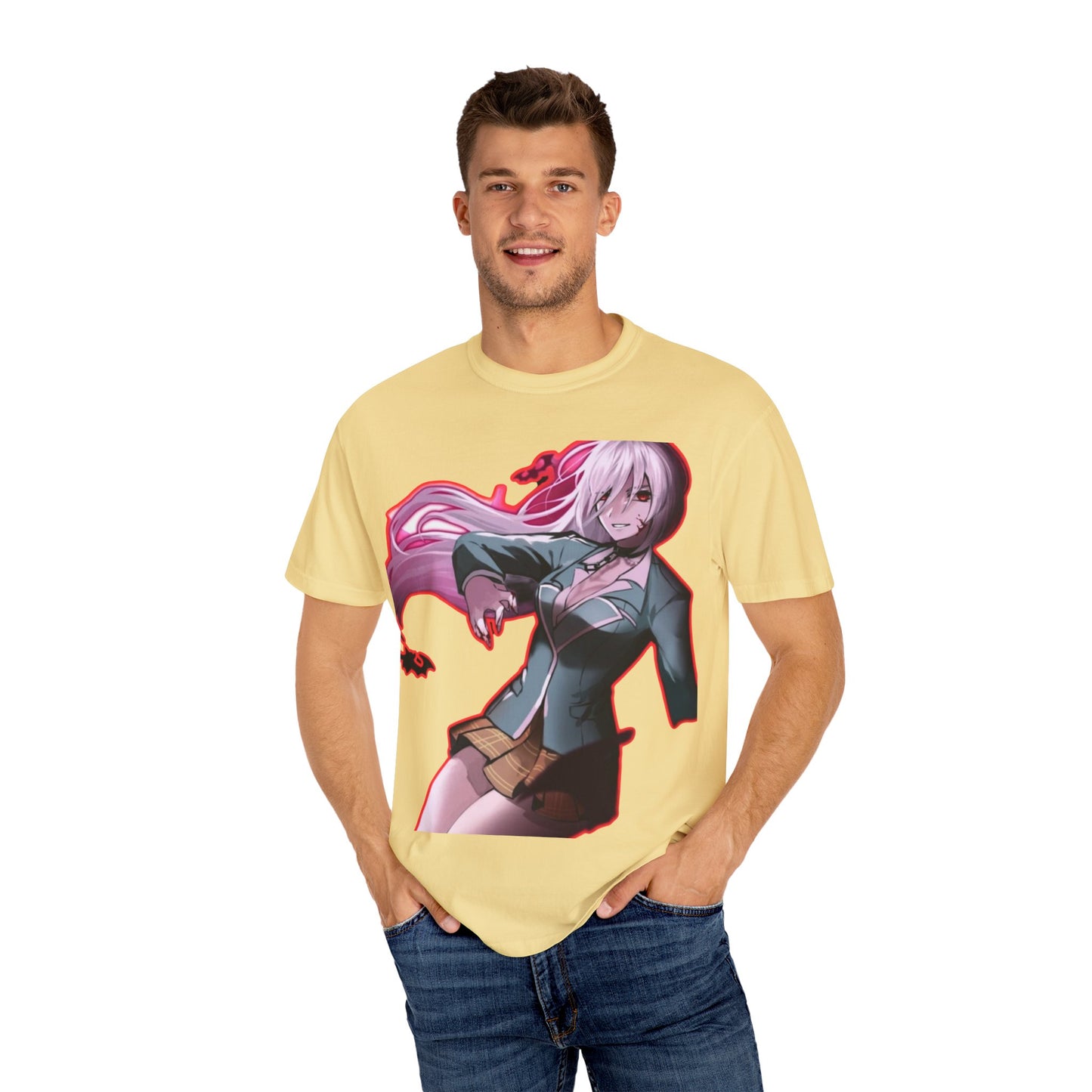 Anime-Themed T-Shirt Featuring Bold Artwork