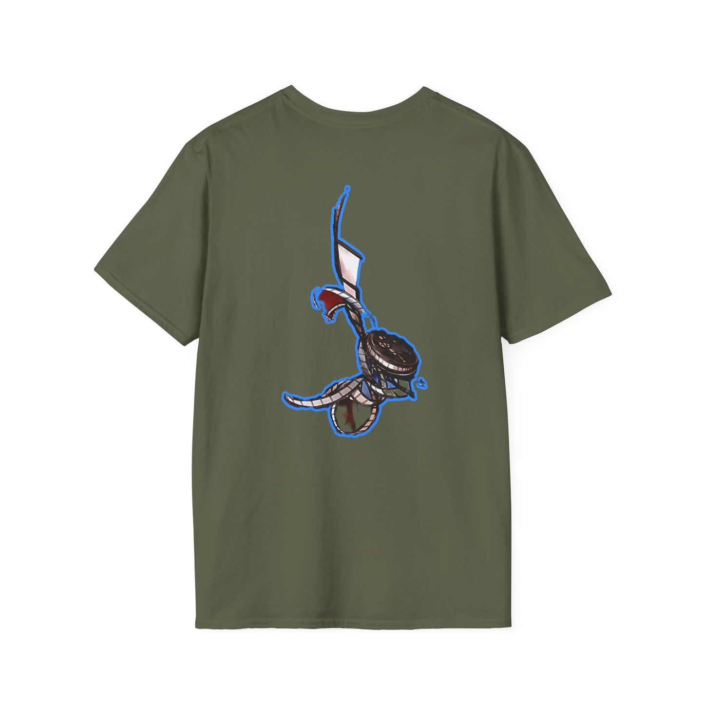 Cute Anime Graphic erased T-Shirt, Unisex Softstyle Tee for Fans, Cozy Everyday Wear, Perfect Gift for Teens, Anime Merchandise