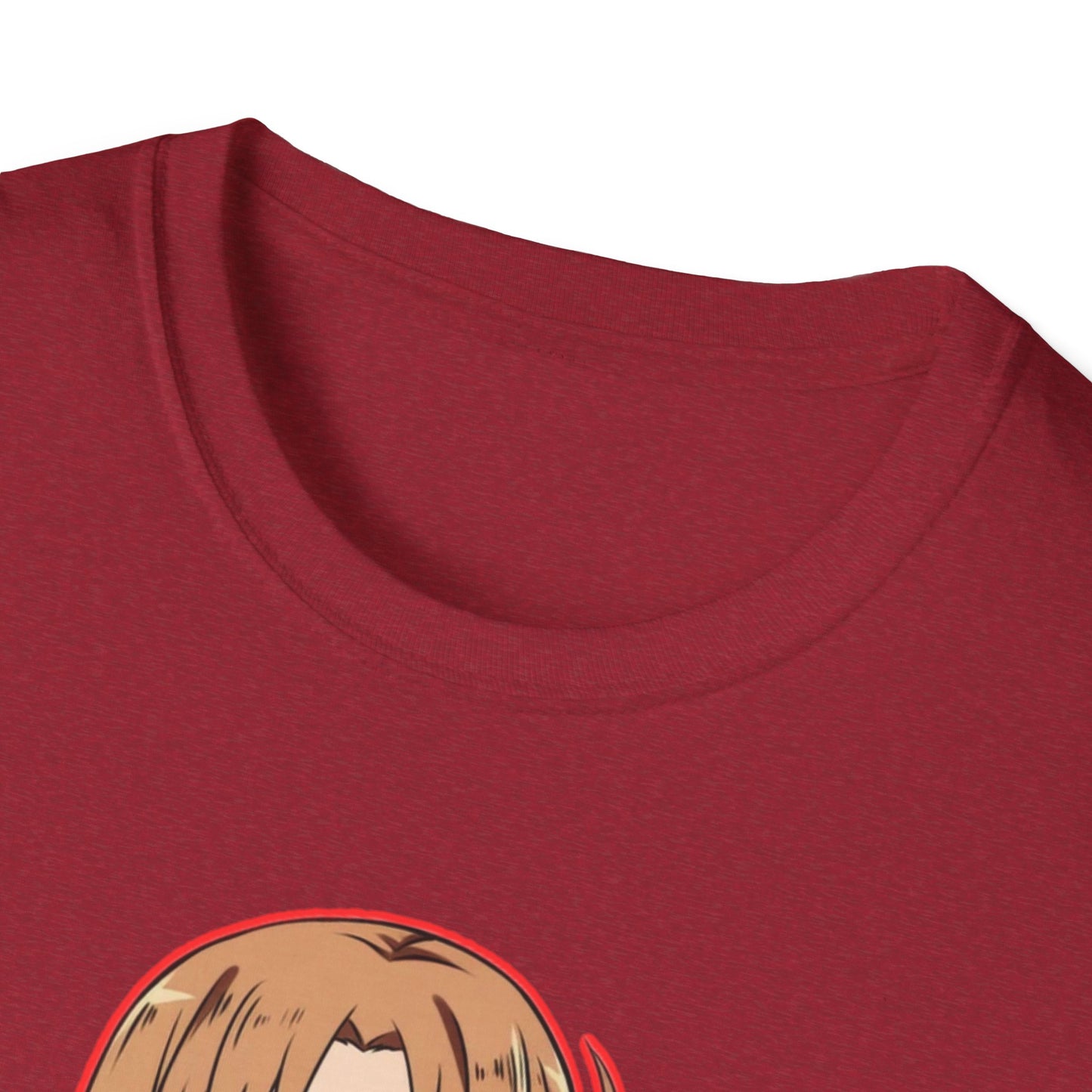 Anime Character Pancakes sao Unisex Softstyle T-Shirt, Cute Graphic Tee, Gift for Fans, Casual Wear, Cosplay Event