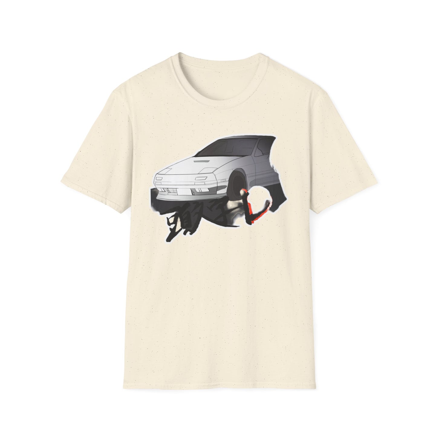 Cool Car Graphic initial D Unisex Tee, Softstyle T-Shirt for Auto Enthusiasts, Perfect Gift for Birthdays and Car Shows, Casual Everyday Wear